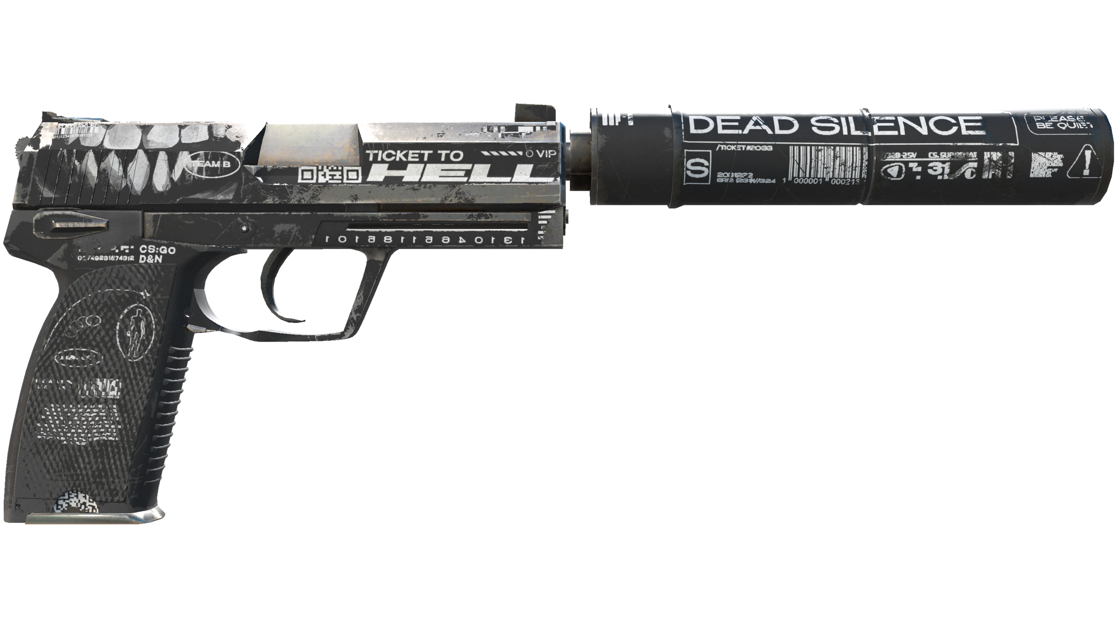 Miniature de USP-S | Ticket to Hell (Well-Worn)