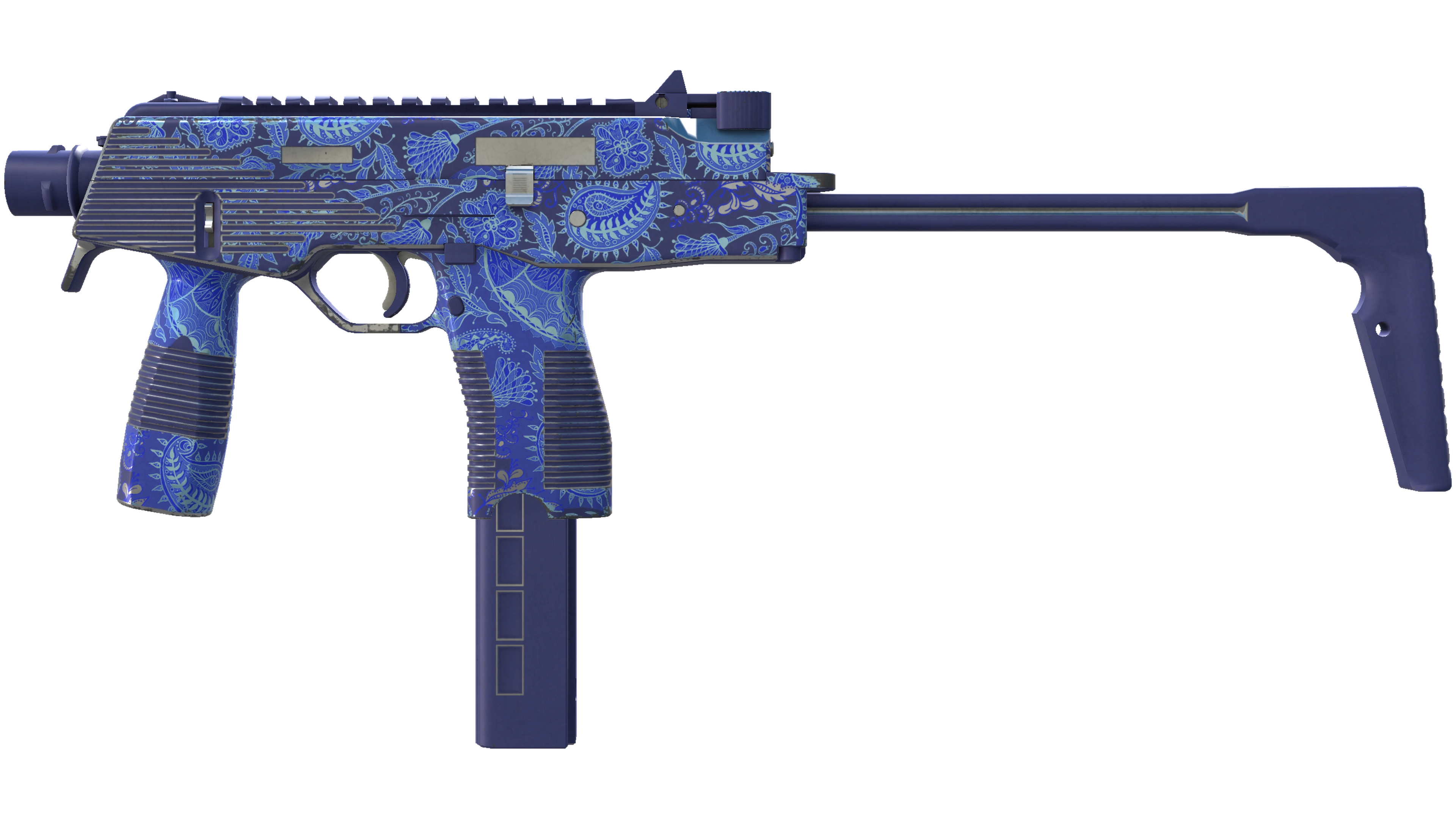 MP9 | Cobalt Paisley (Minimal Wear)