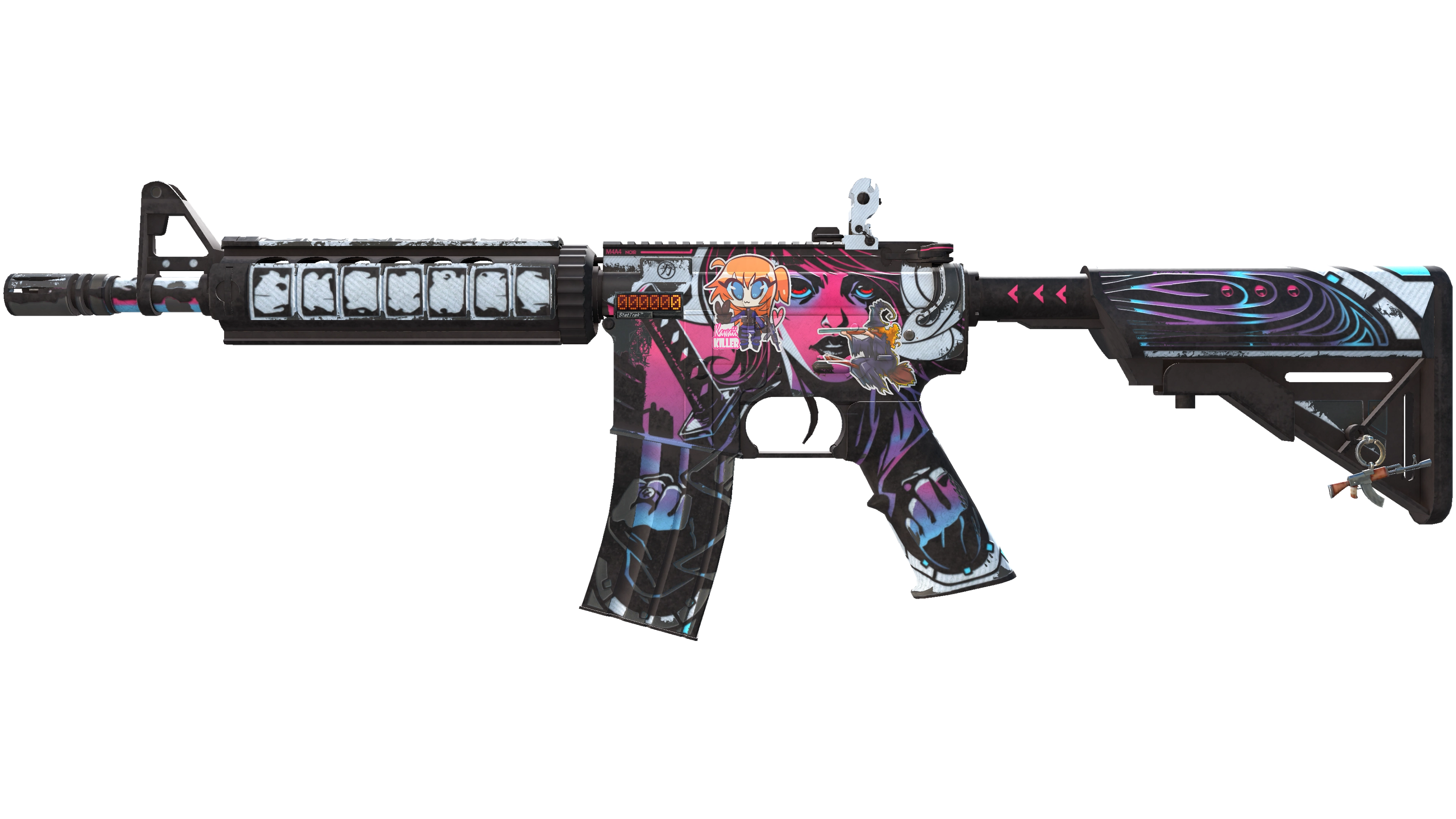 StatTrak™ M4A4 | Neo-Noir (Well-Worn) thumbnail