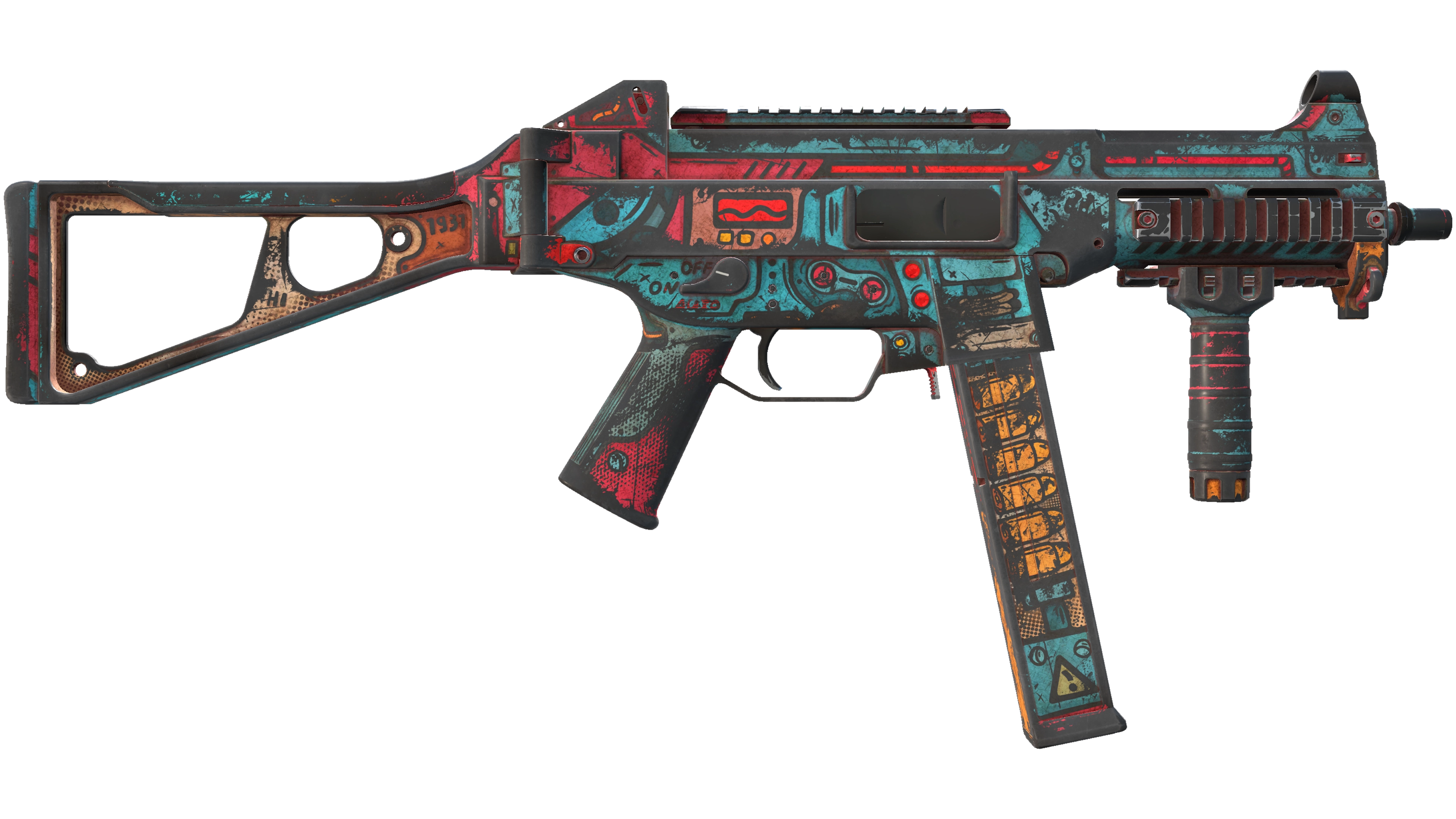 Миниатюра StatTrak™ UMP-45 | K.O. Factory (Battle-Scarred)
