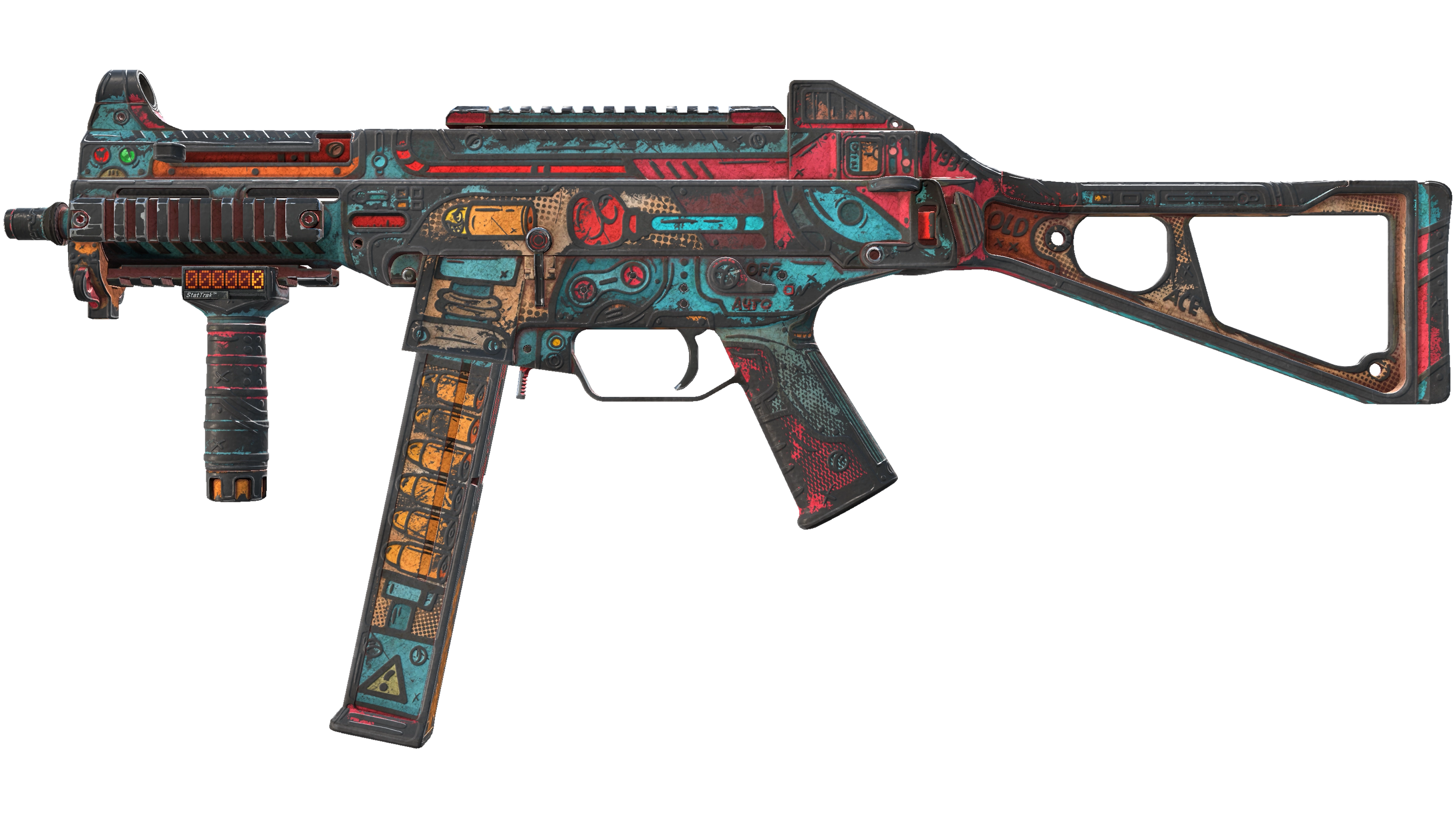 StatTrak™ UMP-45 | K.O. Factory (Battle-Scarred)