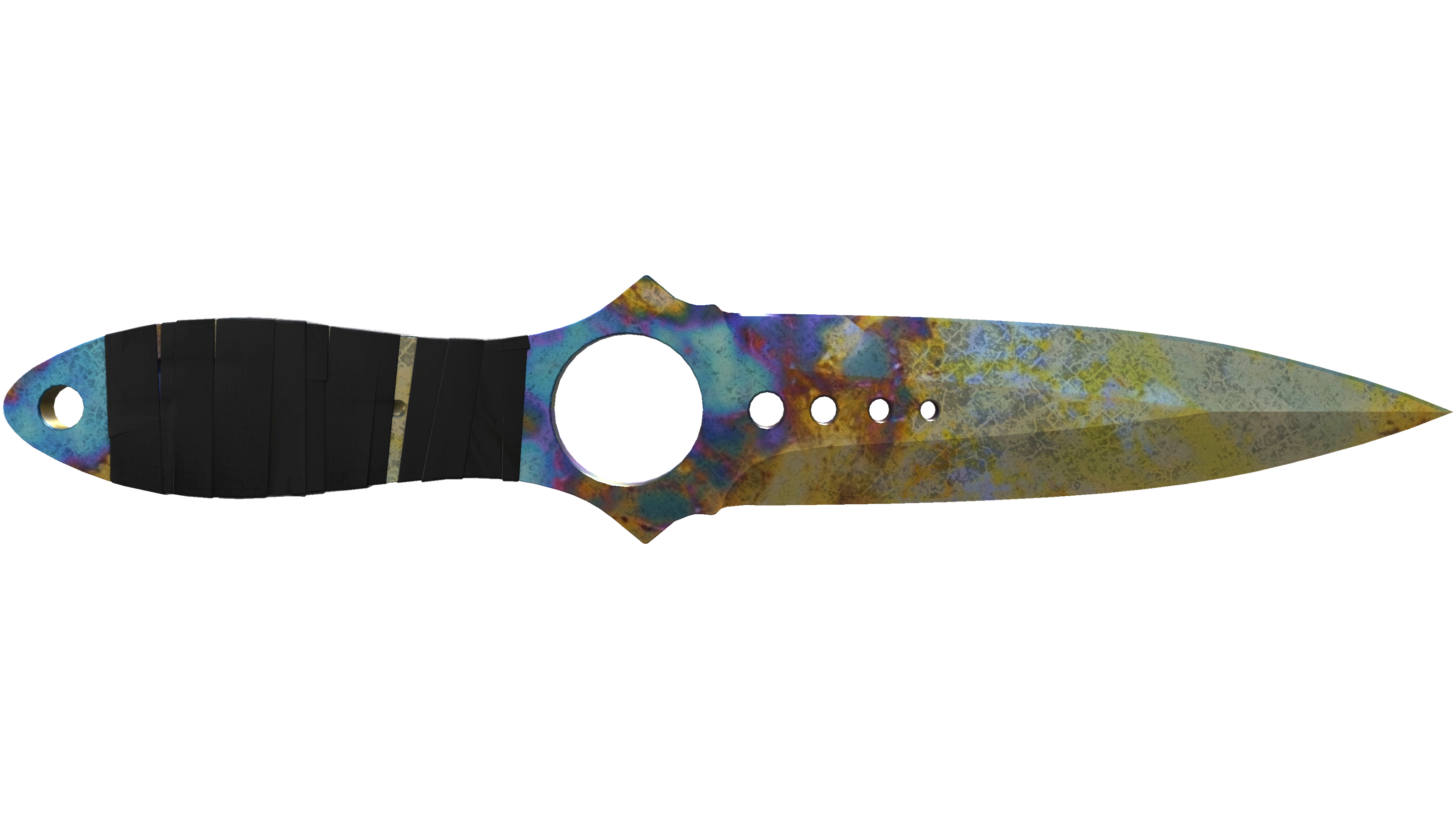 ★ Skeleton Knife | Case Hardened (Well-Worn)