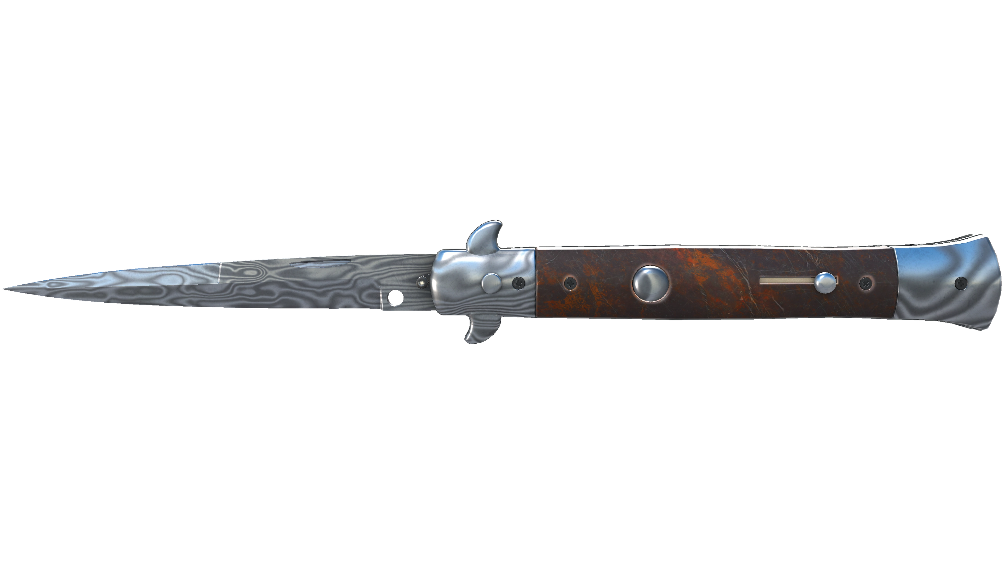 ★ Stiletto Knife | Damascus Steel (Minimal Wear) thumbnail