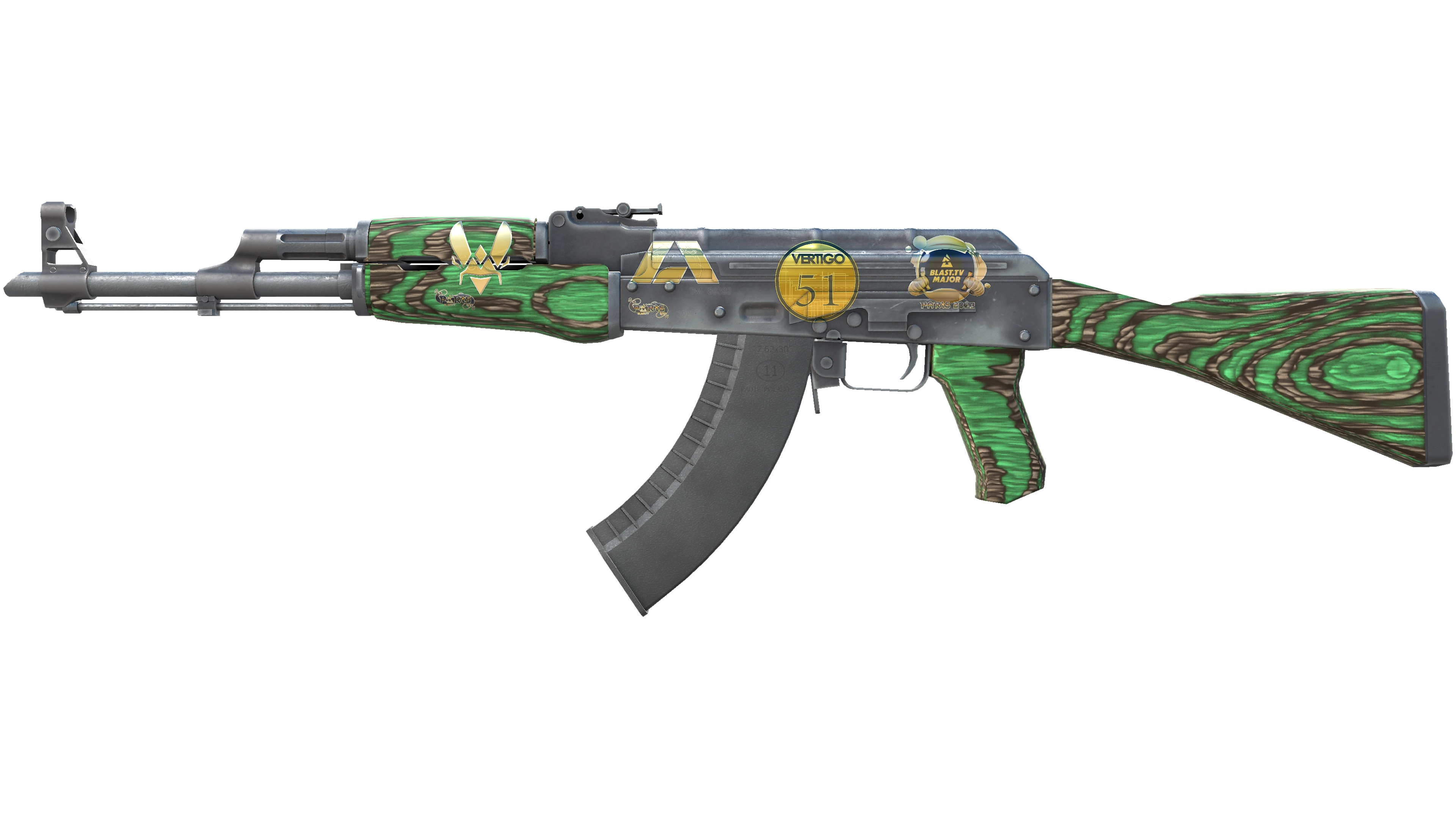 Souvenir AK-47 | Green Laminate (Factory New)
