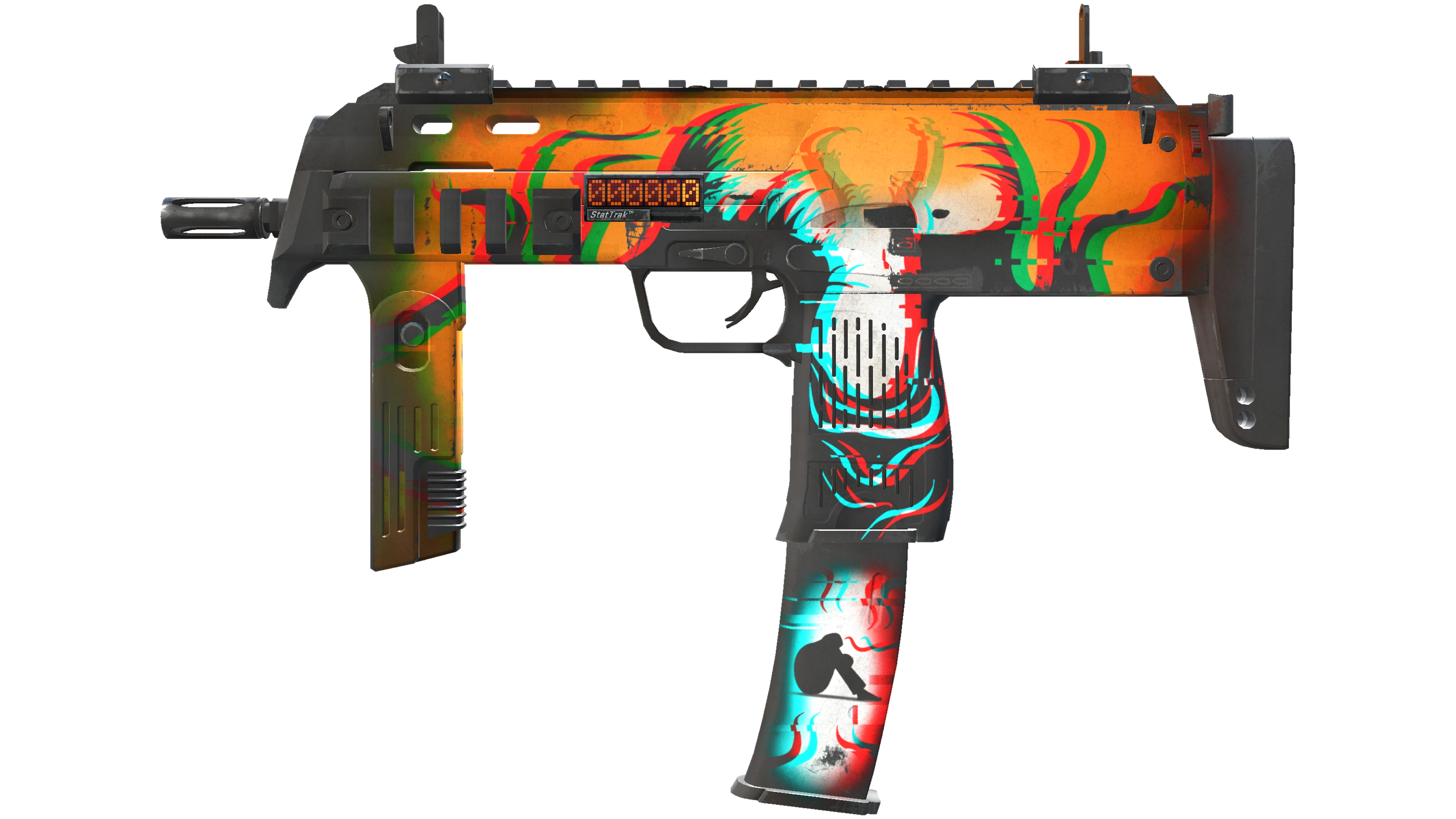 StatTrak™ MP7 | Abyssal Apparition (Well-Worn)