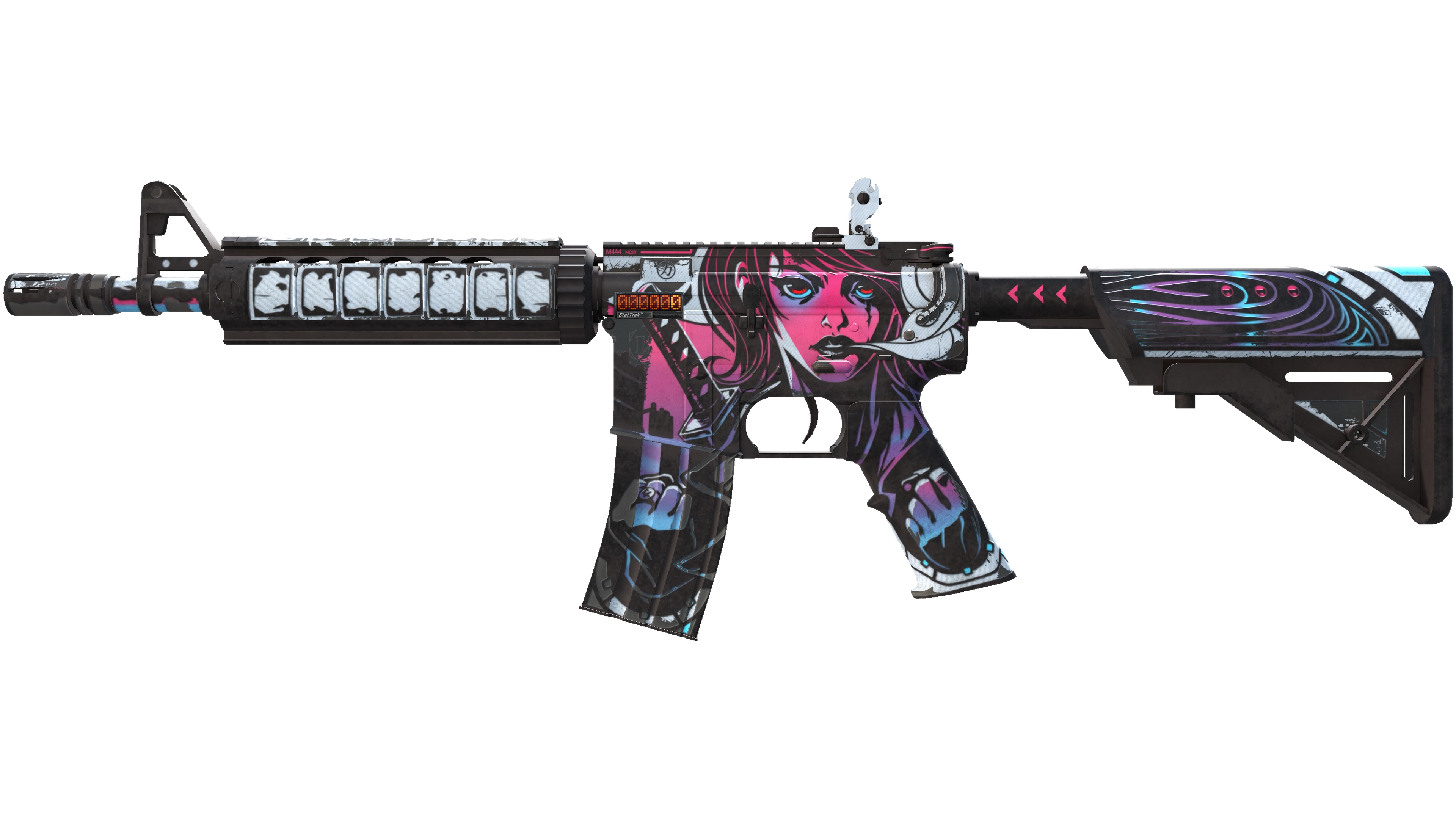 StatTrak™ M4A4 | Neo-Noir (Well-Worn) thumbnail