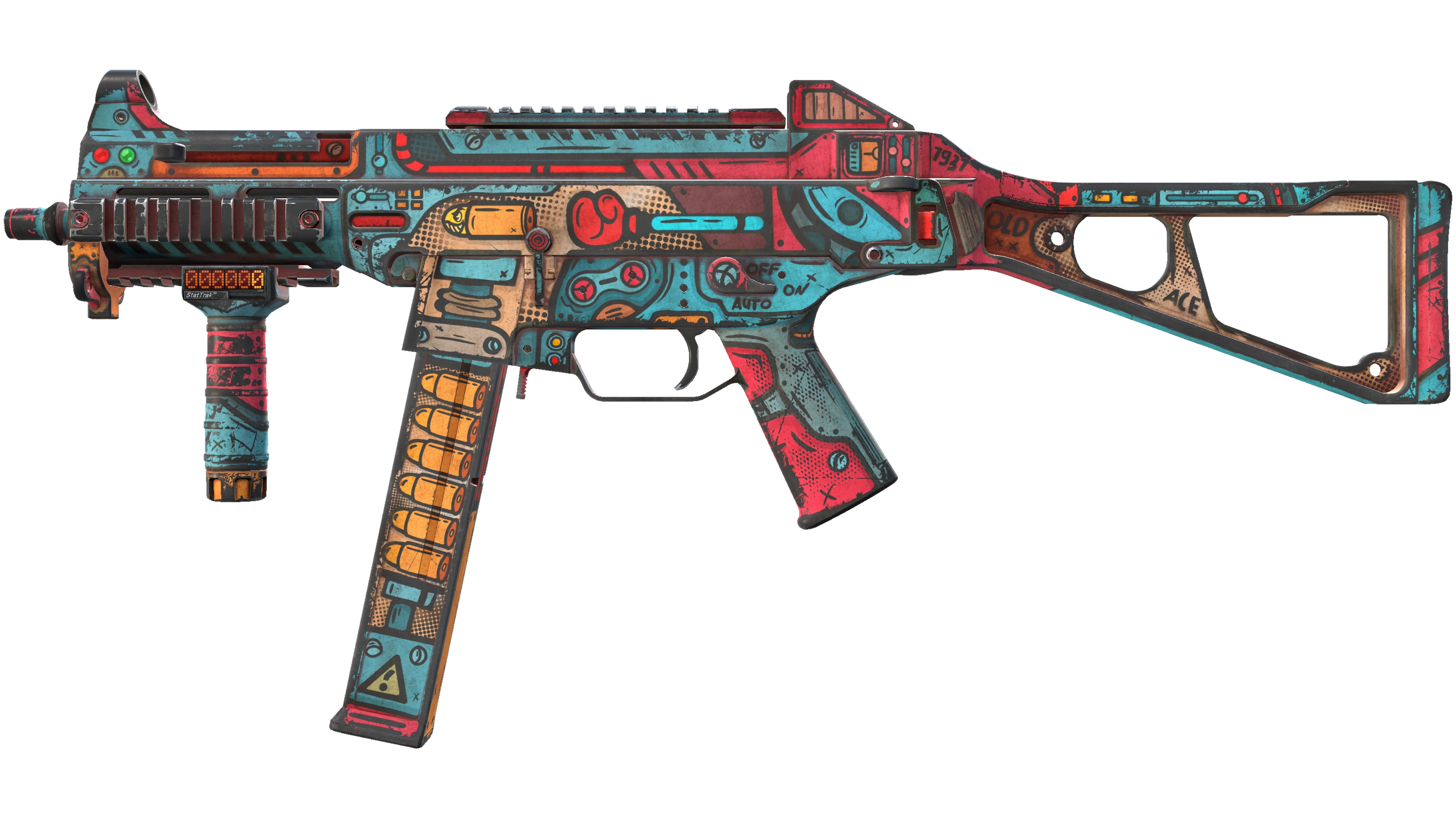 StatTrak™ UMP-45 | K.O. Factory (Battle-Scarred)