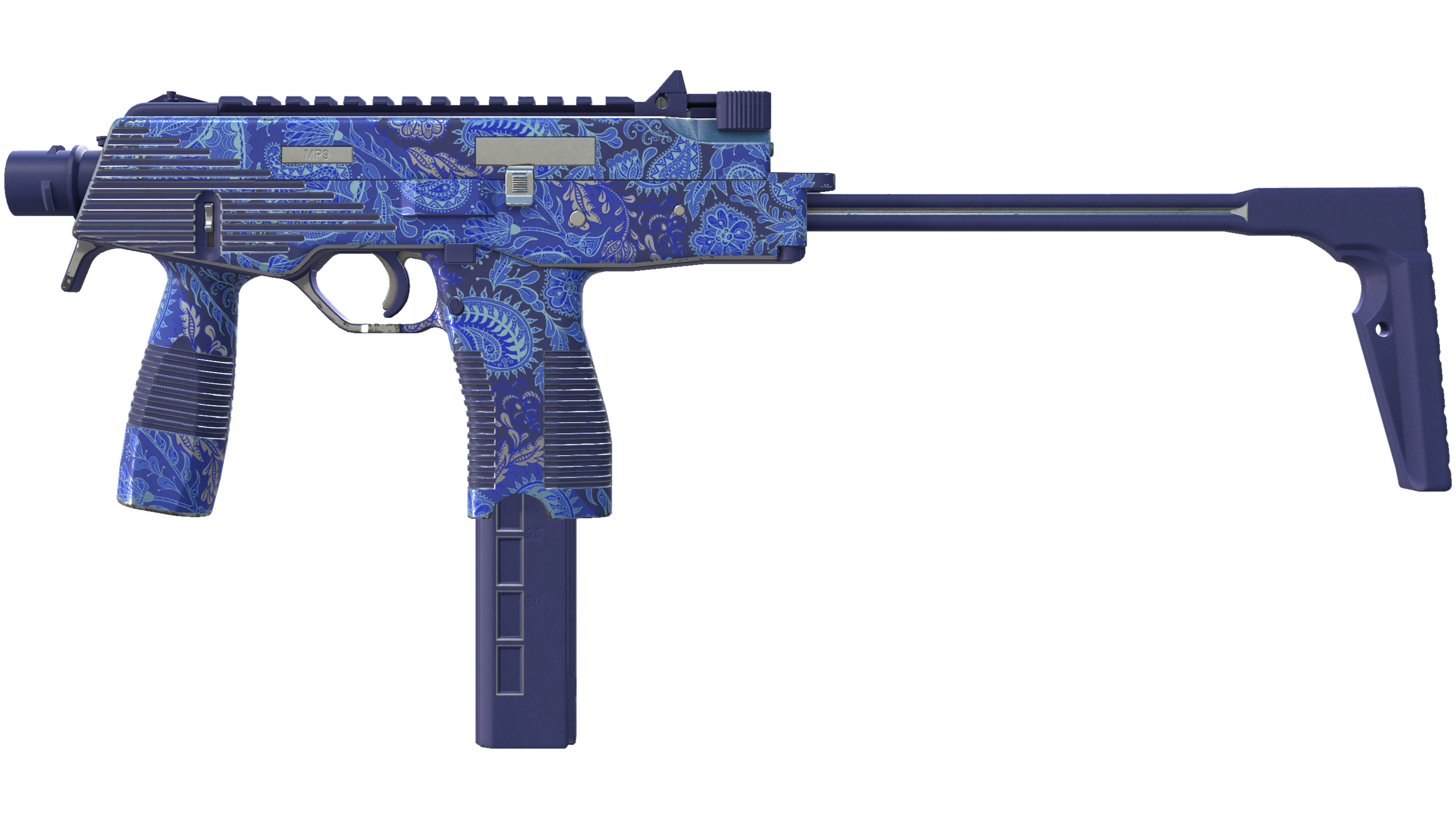 MP9 | Cobalt Paisley (Minimal Wear)