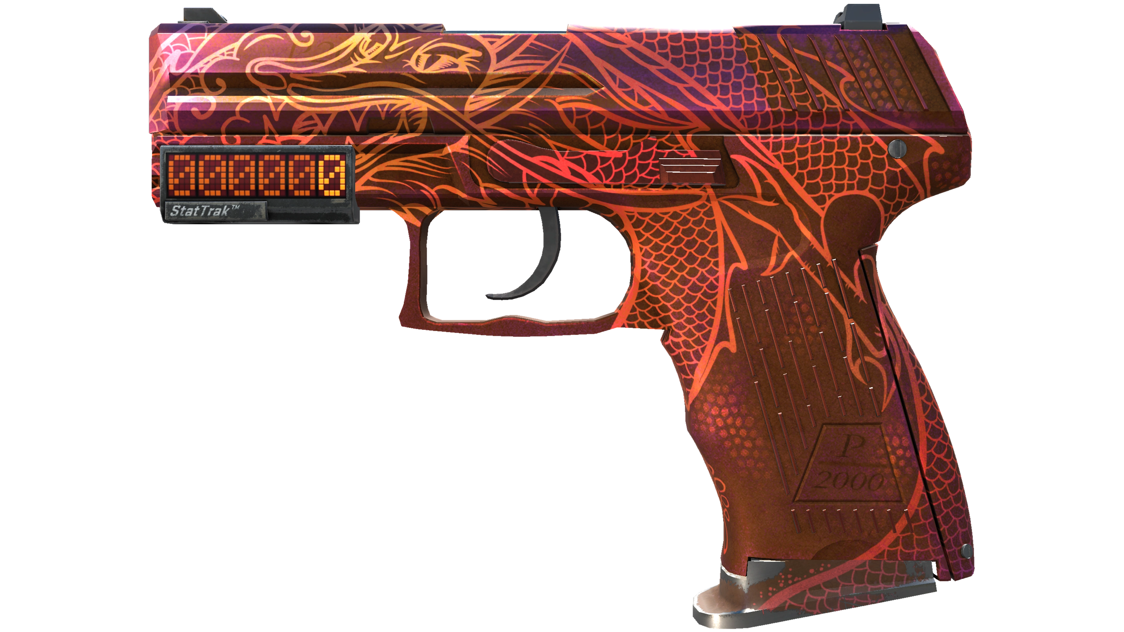 StatTrak™ P2000 | Imperial Dragon (Well-Worn)