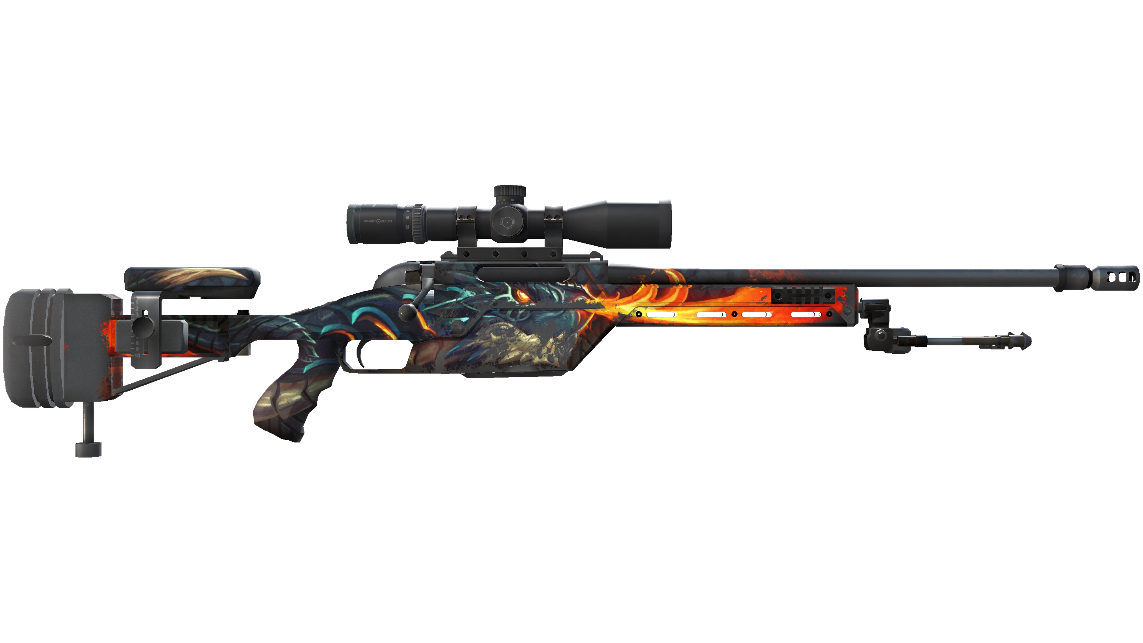 StatTrak™ SSG 08 | Dragonfire (Battle-Scarred) thumbnail