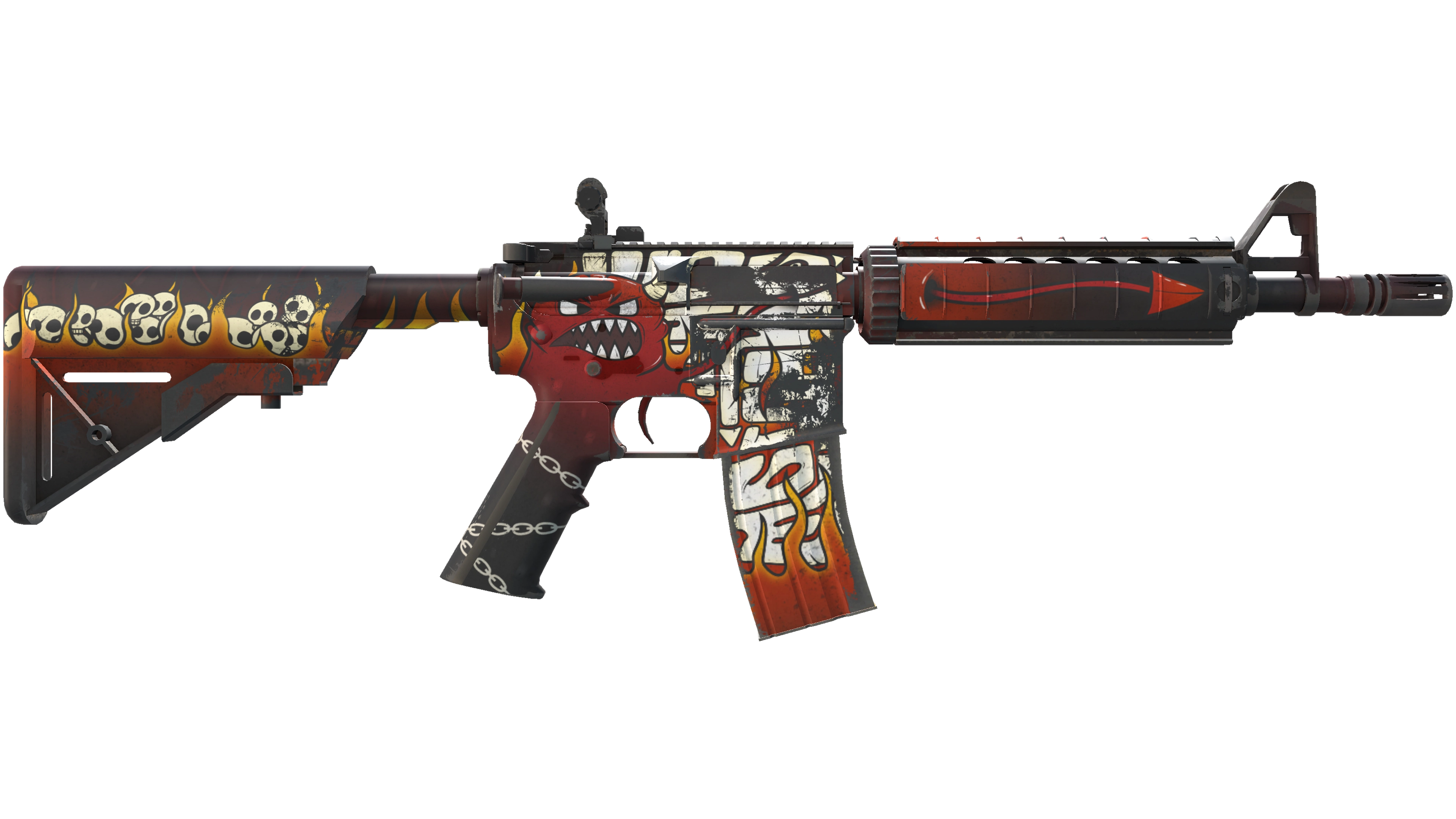M4A4 | Hellfire (Minimal Wear) thumbnail