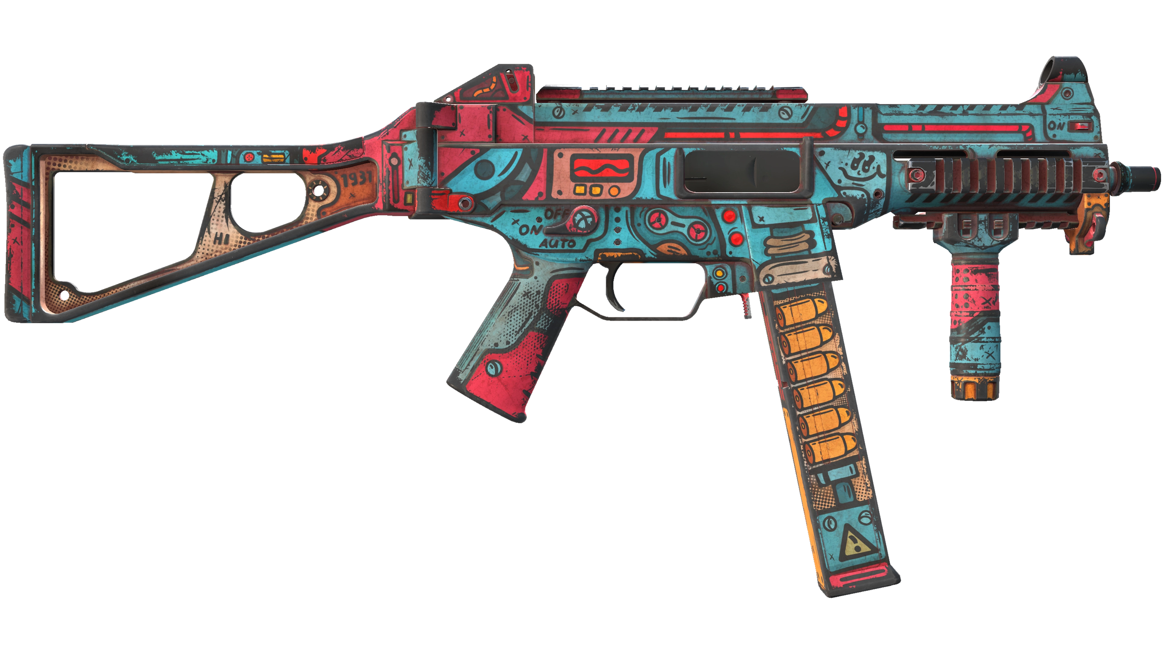 Vorschau von StatTrak™ UMP-45 | K.O. Factory (Battle-Scarred)