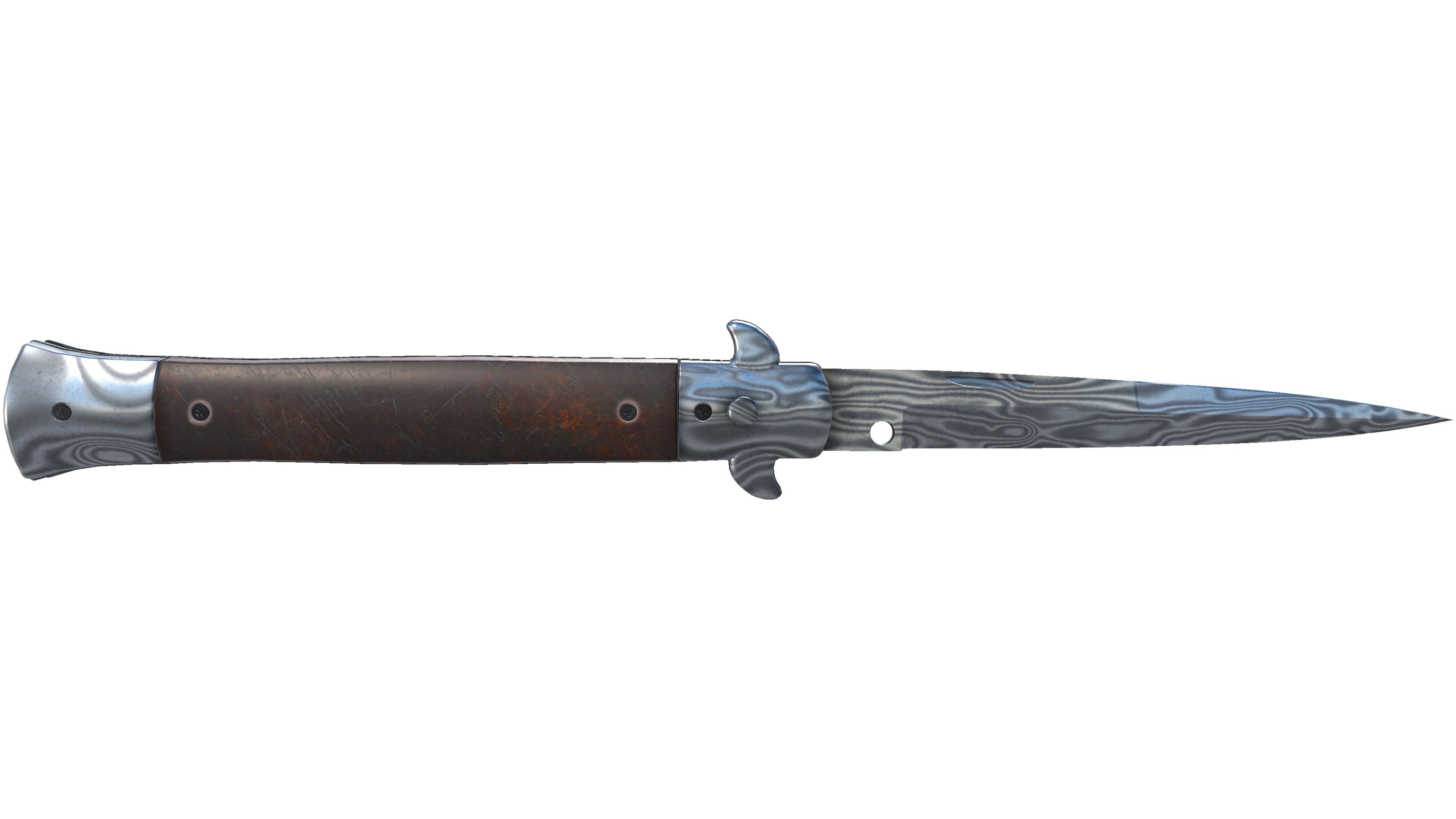 ★ Stiletto Knife | Damascus Steel (Minimal Wear)