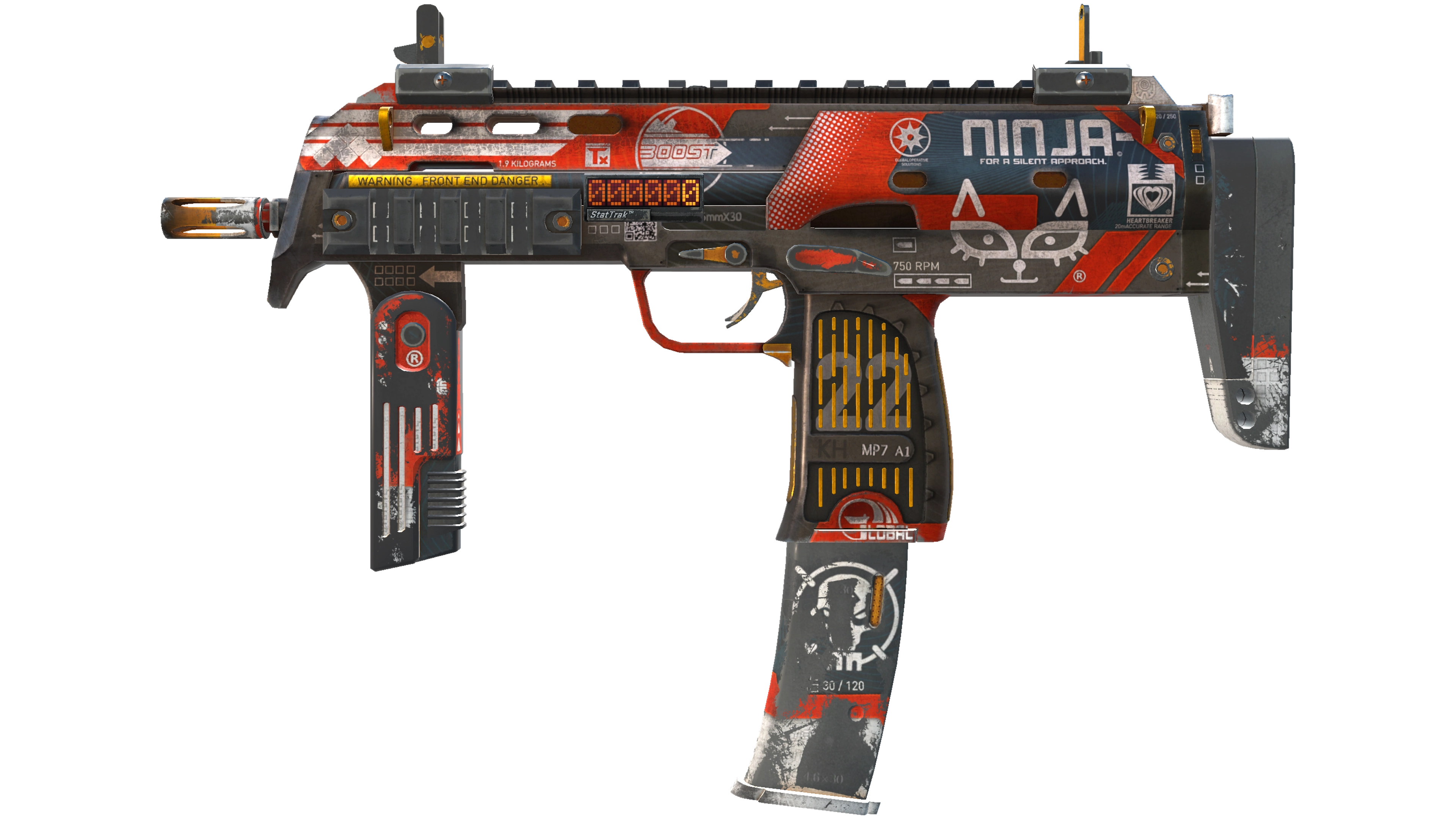 StatTrak™ MP7 | Bloodsport (Battle-Scarred)