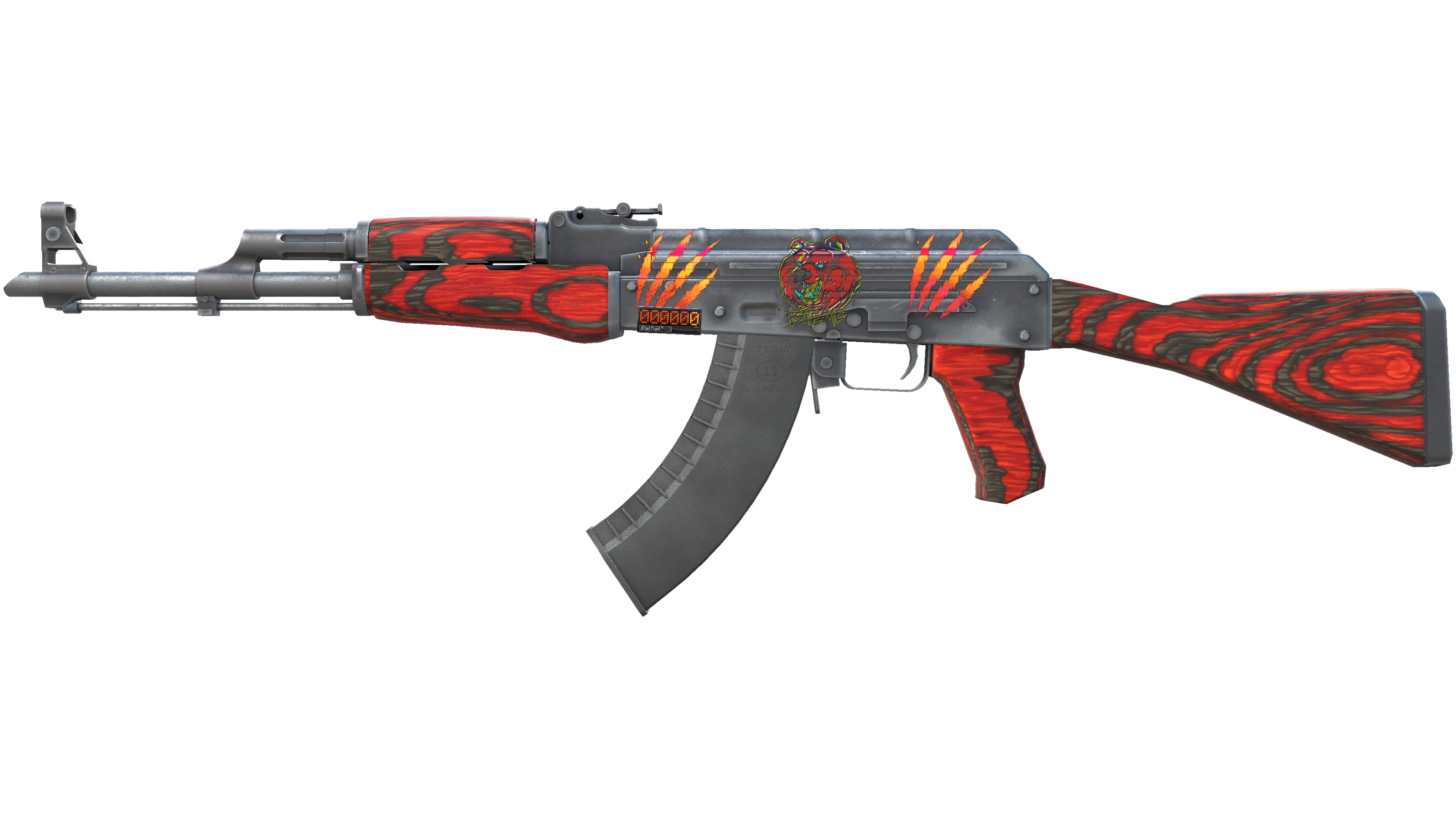 StatTrak™ AK-47 | Red Laminate (Well-Worn)