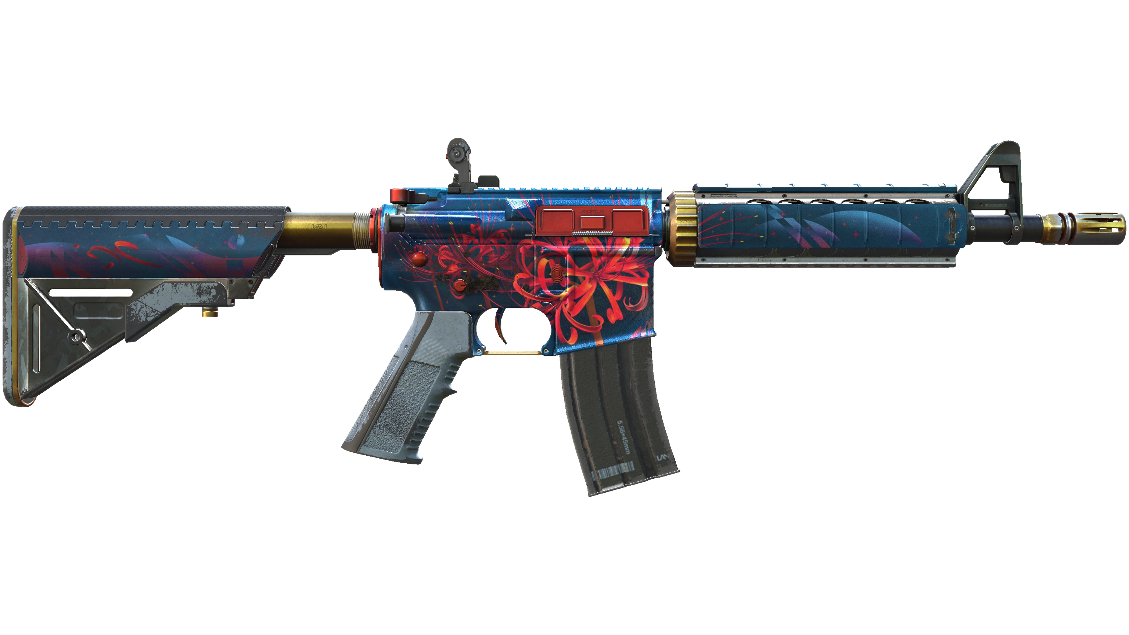 Миниатюра StatTrak™ M4A4 | Spider Lily (Well-Worn)