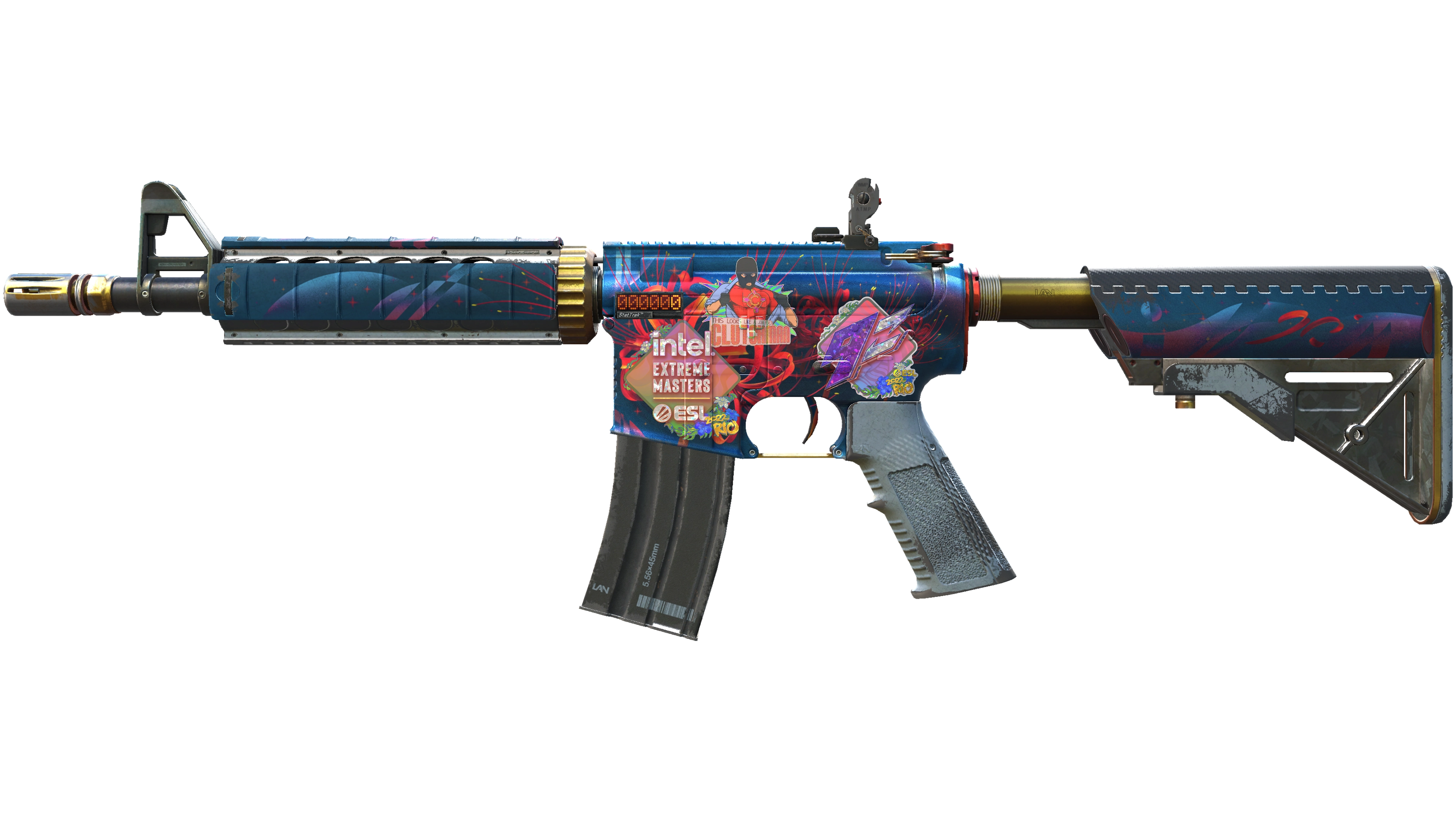StatTrak™ M4A4 | Spider Lily (Well-Worn)