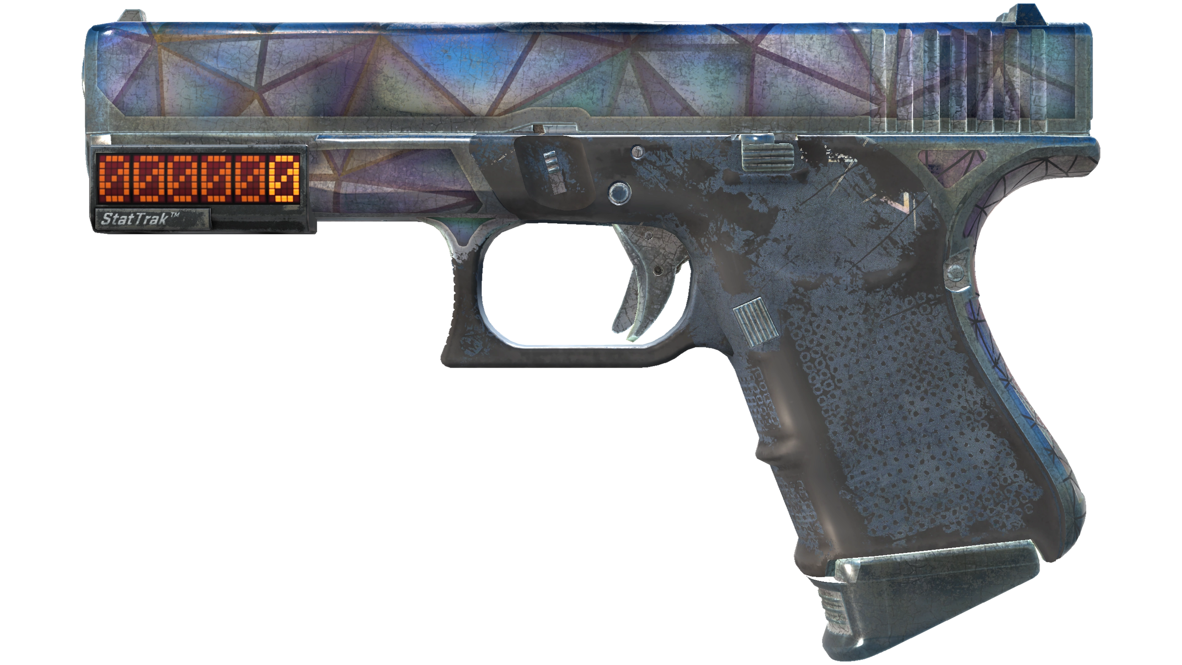 StatTrak™ Glock-18 | Mirror Mosaic (Battle-Scarred)