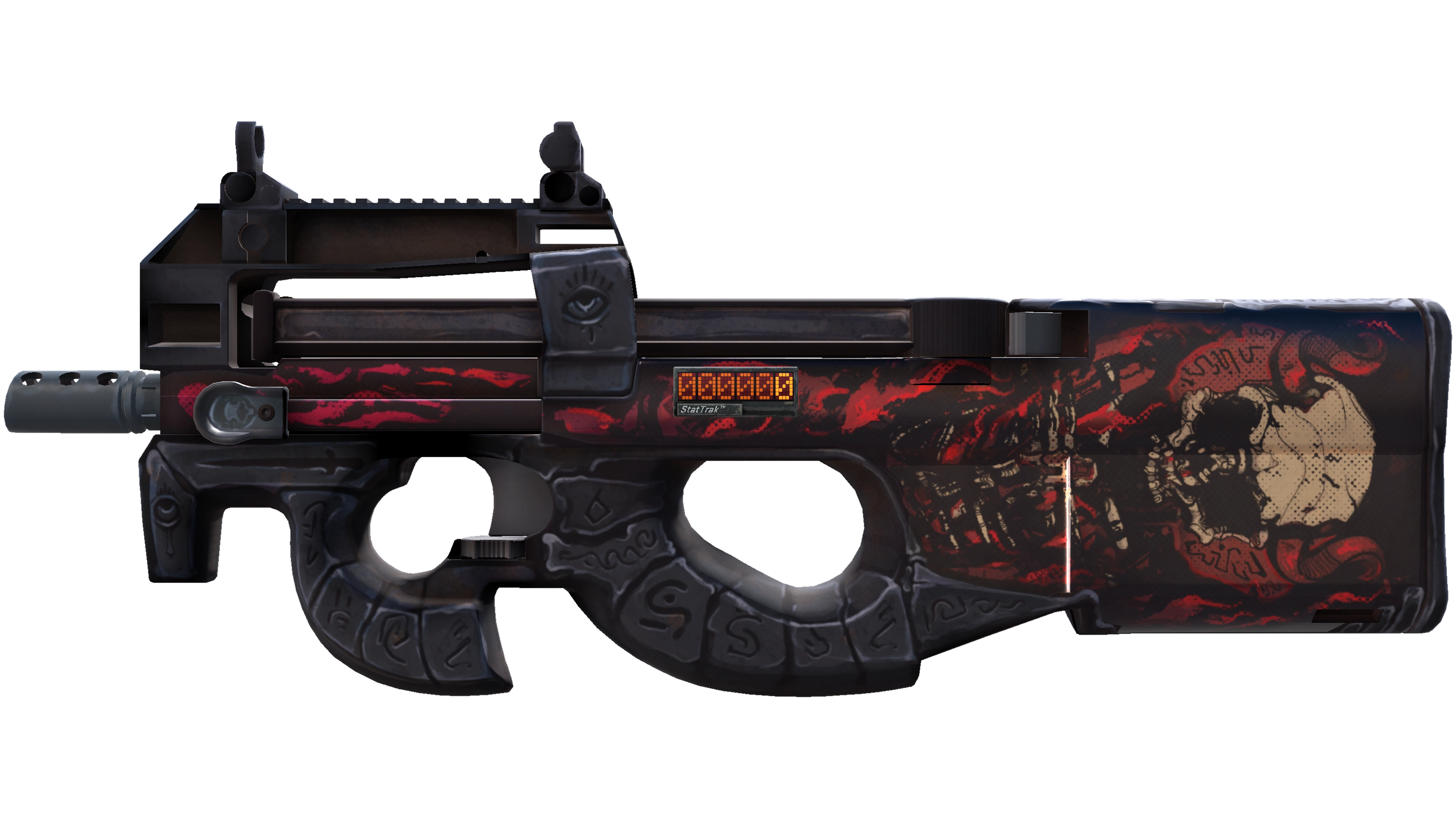 StatTrak™ P90 | Shallow Grave (Minimal Wear)