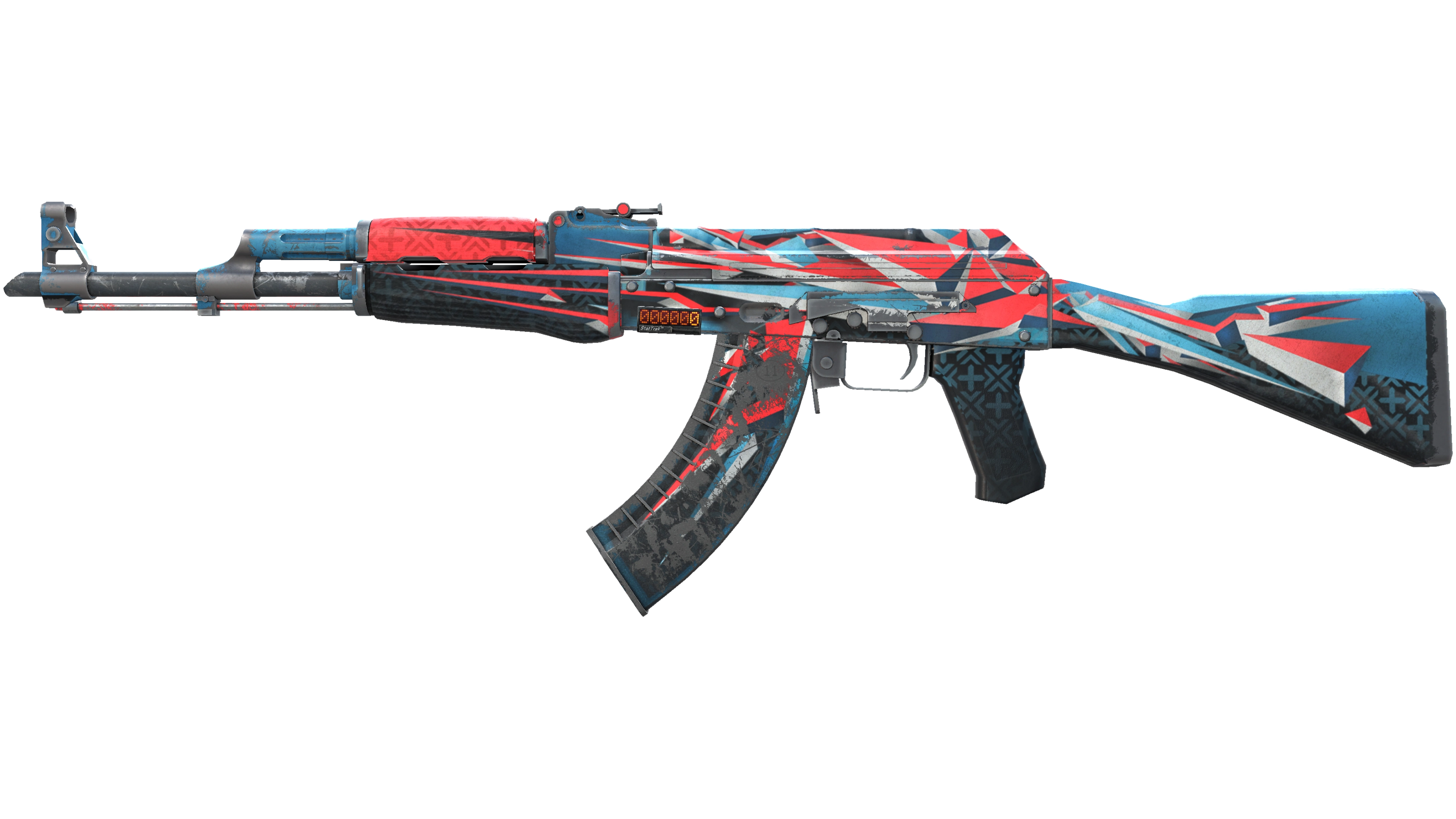 StatTrak™ AK-47 | Point Disarray (Well-Worn)