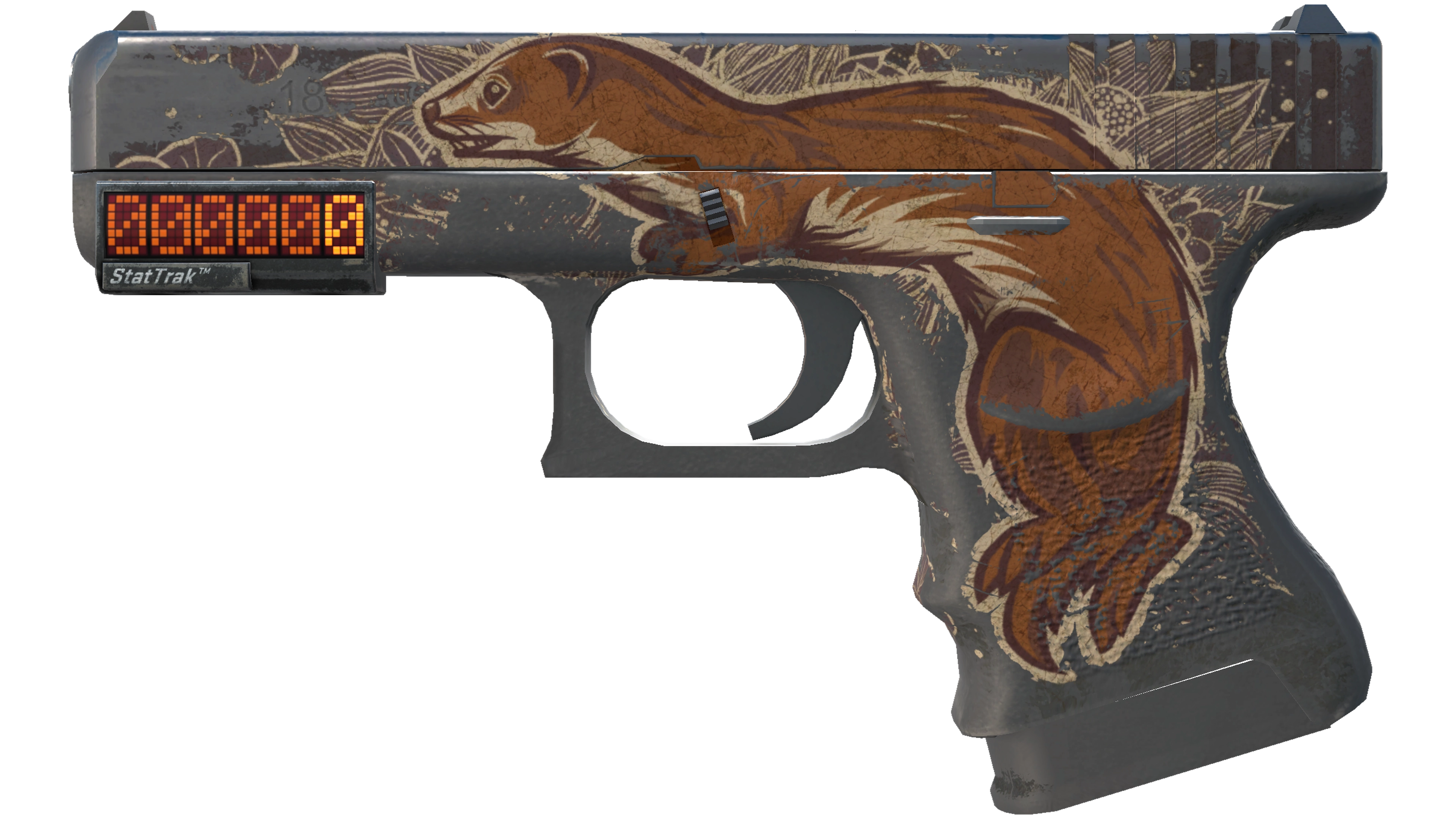 StatTrak™ Glock-18 | Weasel (Battle-Scarred)