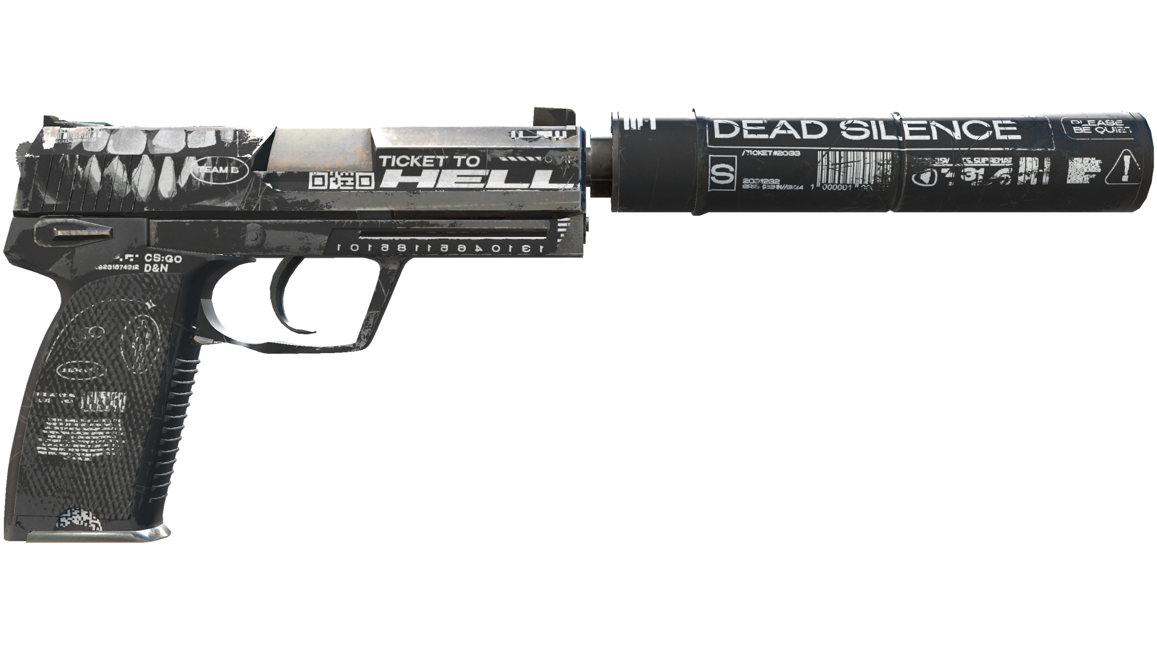 Miniature de USP-S | Ticket to Hell (Well-Worn)