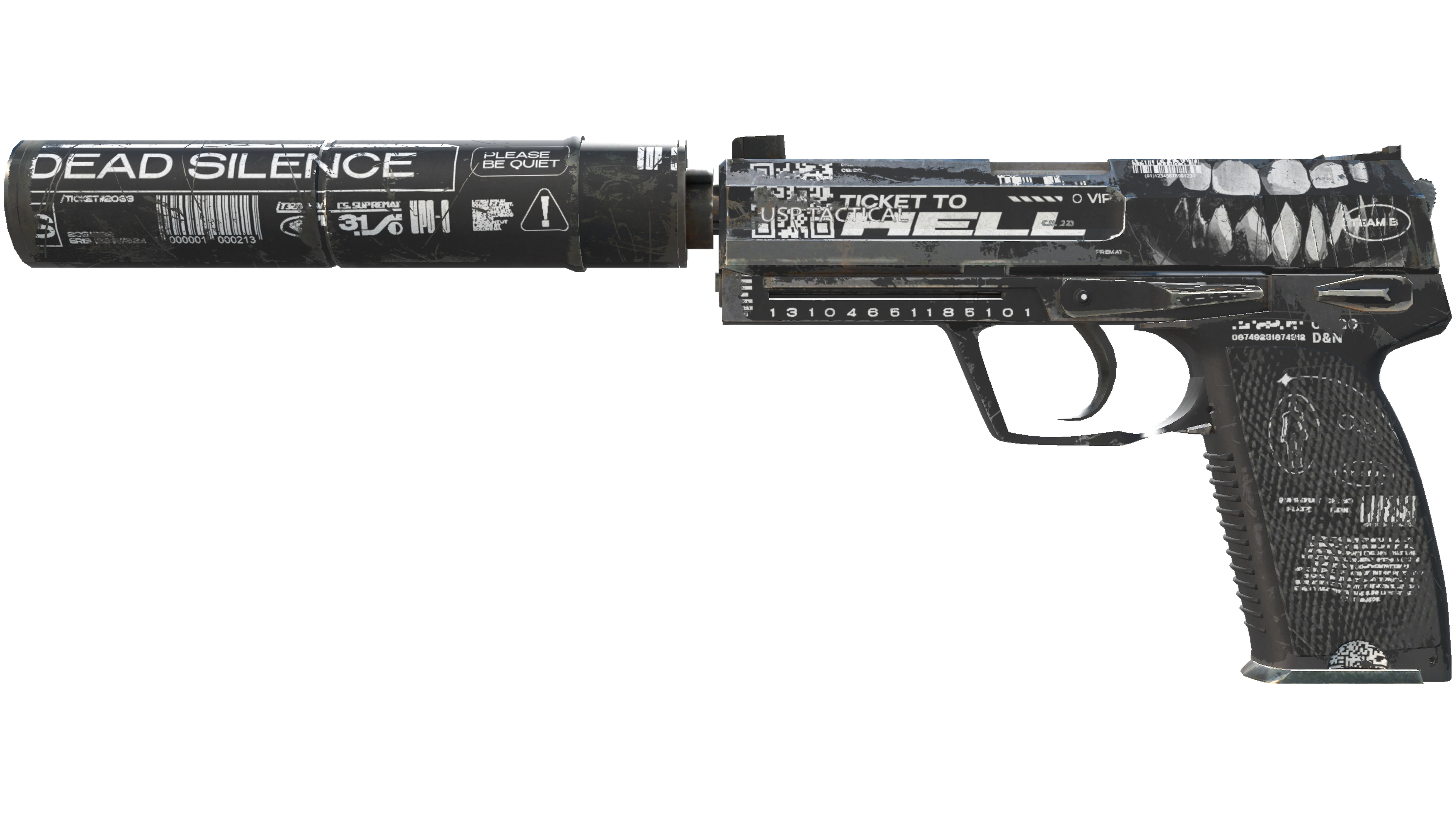 Miniature de USP-S | Ticket to Hell (Well-Worn)