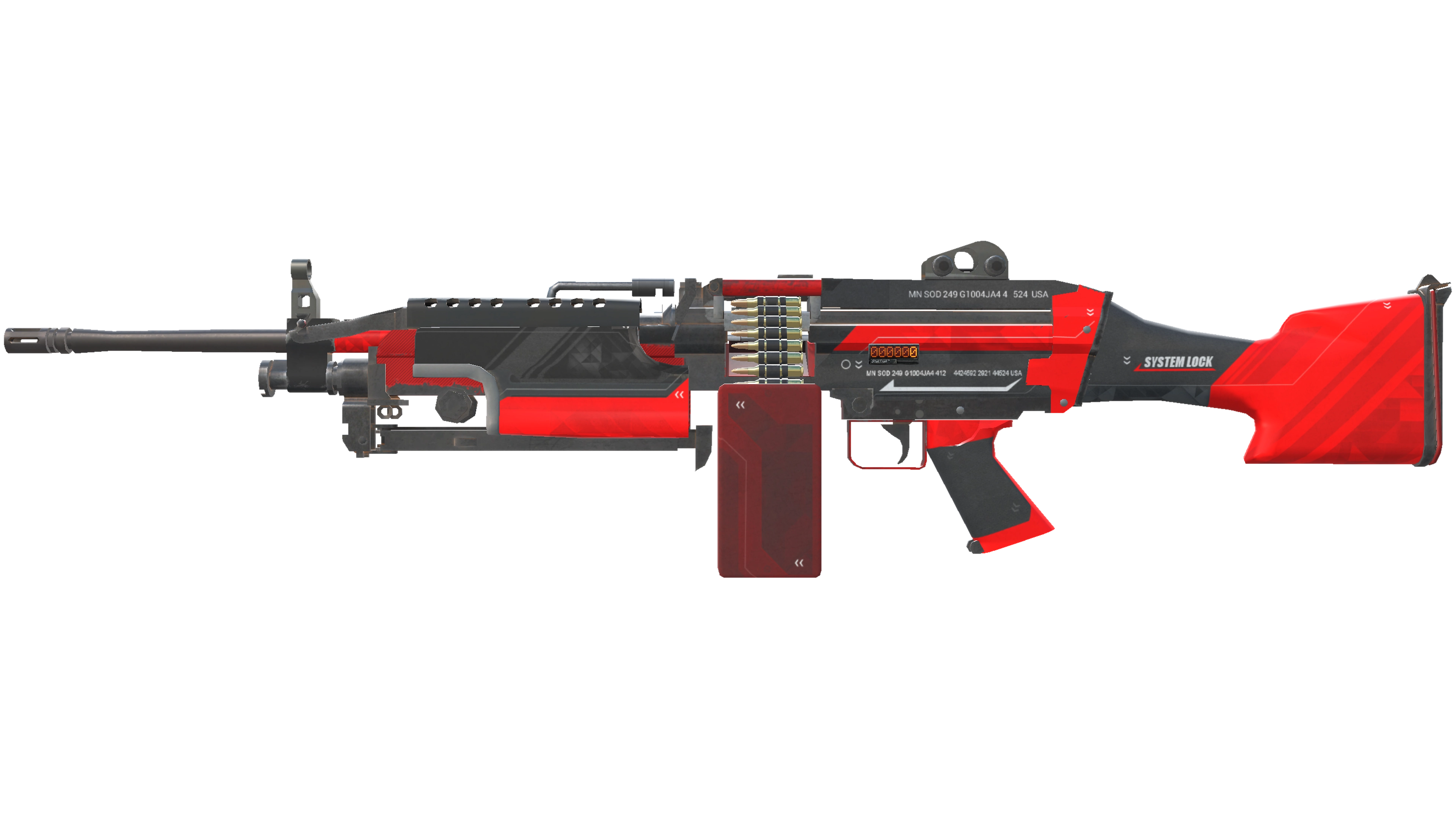 StatTrak™ M249 | System Lock (Minimal Wear) thumbnail