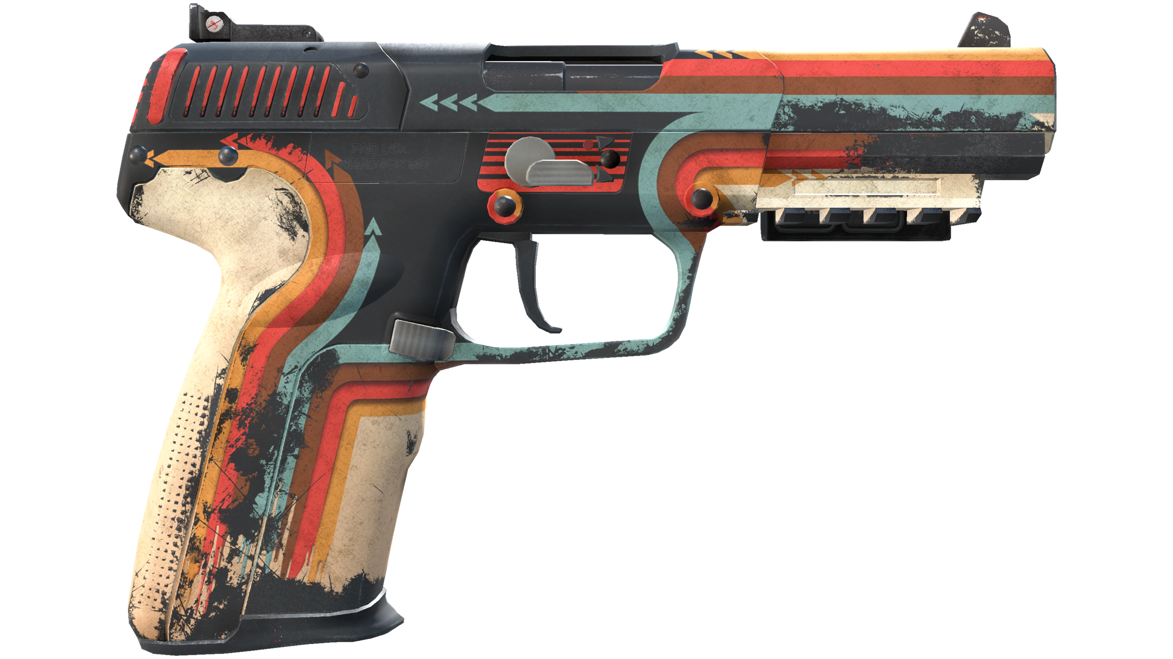 StatTrak™ Five-SeveN | Retrobution (Battle-Scarred) thumbnail
