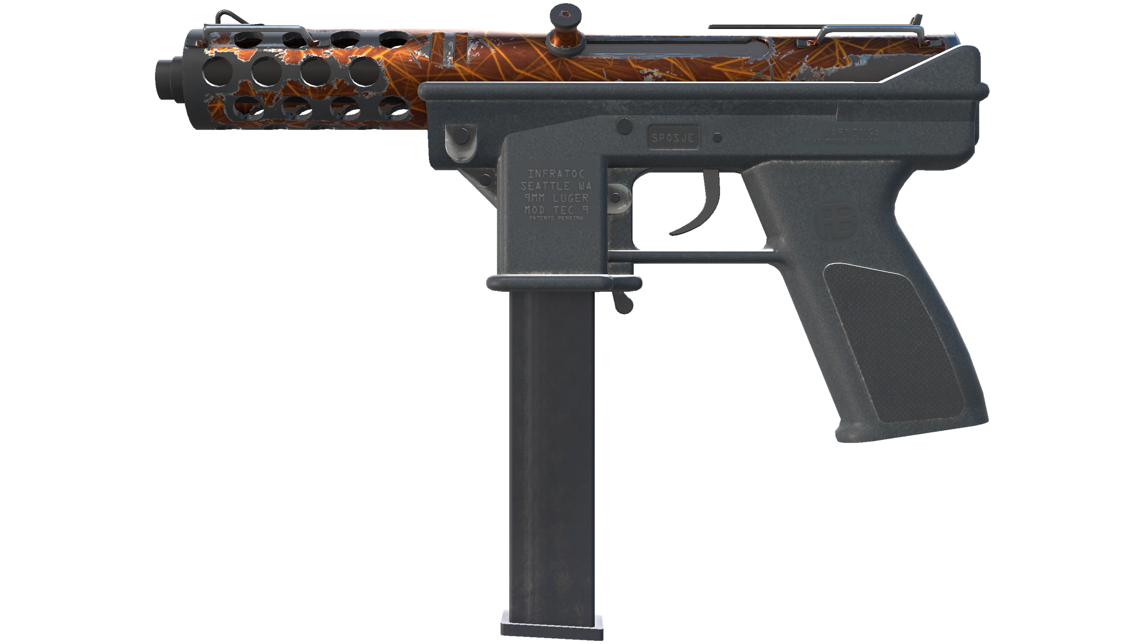 Tec-9 | Red Quartz (Well-Worn)