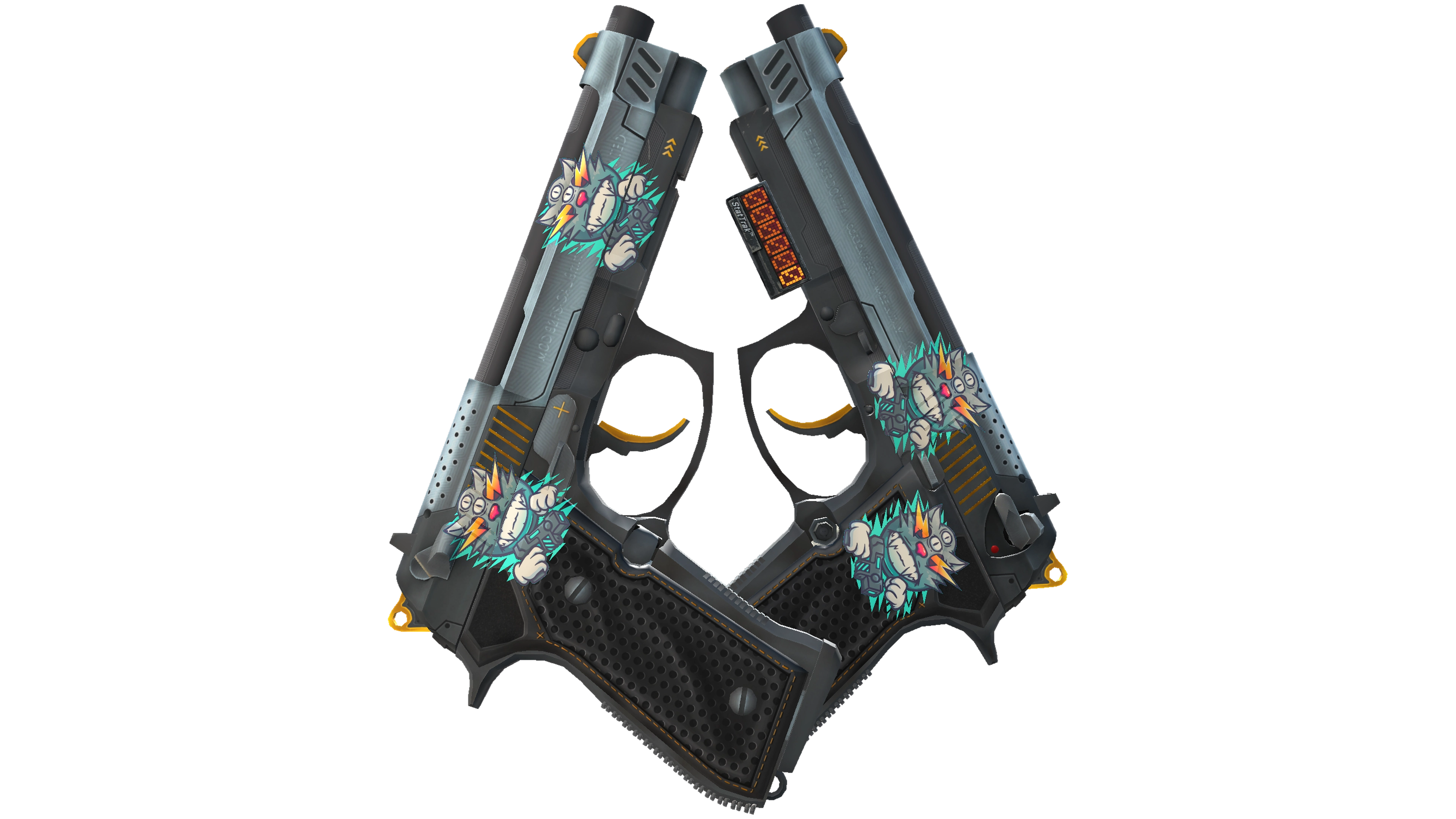 StatTrak™ Dual Berettas | Ventilators (Factory New)