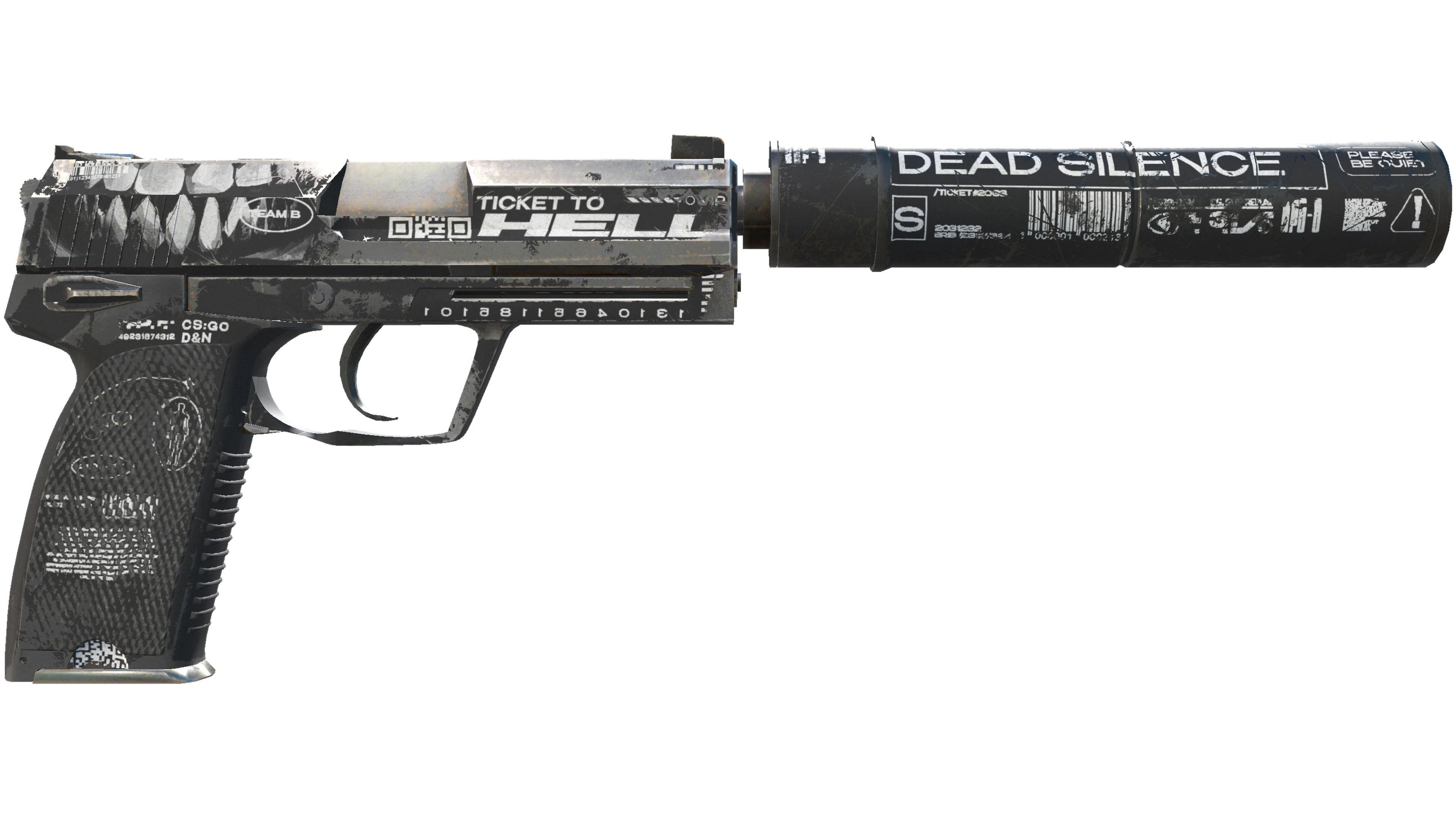 Miniature de USP-S | Ticket to Hell (Well-Worn)