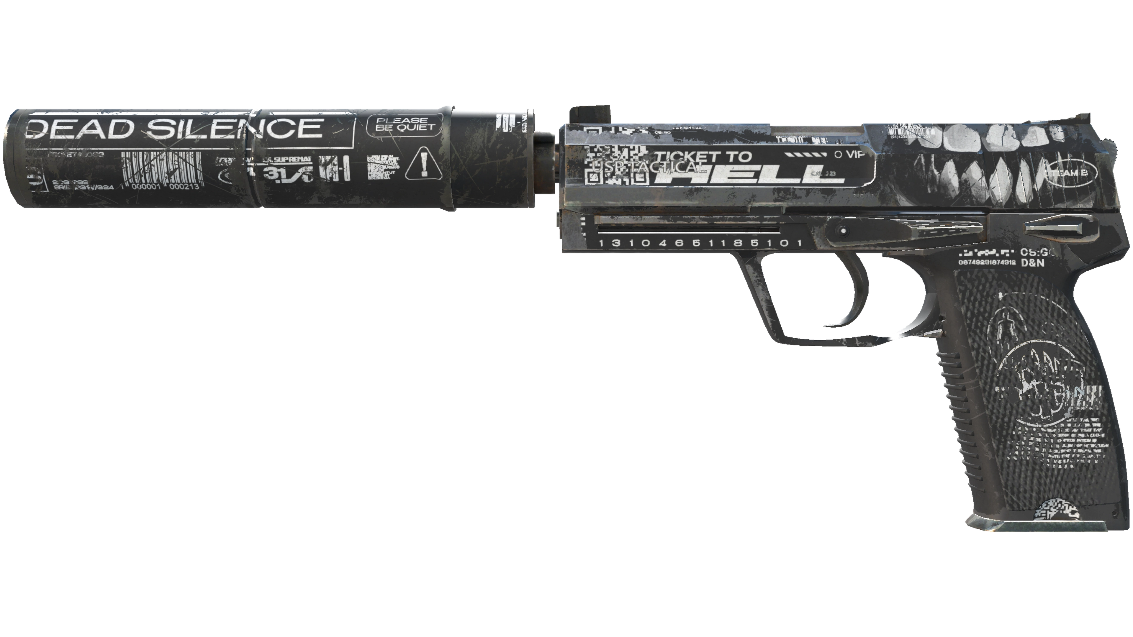 Miniature de USP-S | Ticket to Hell (Well-Worn)