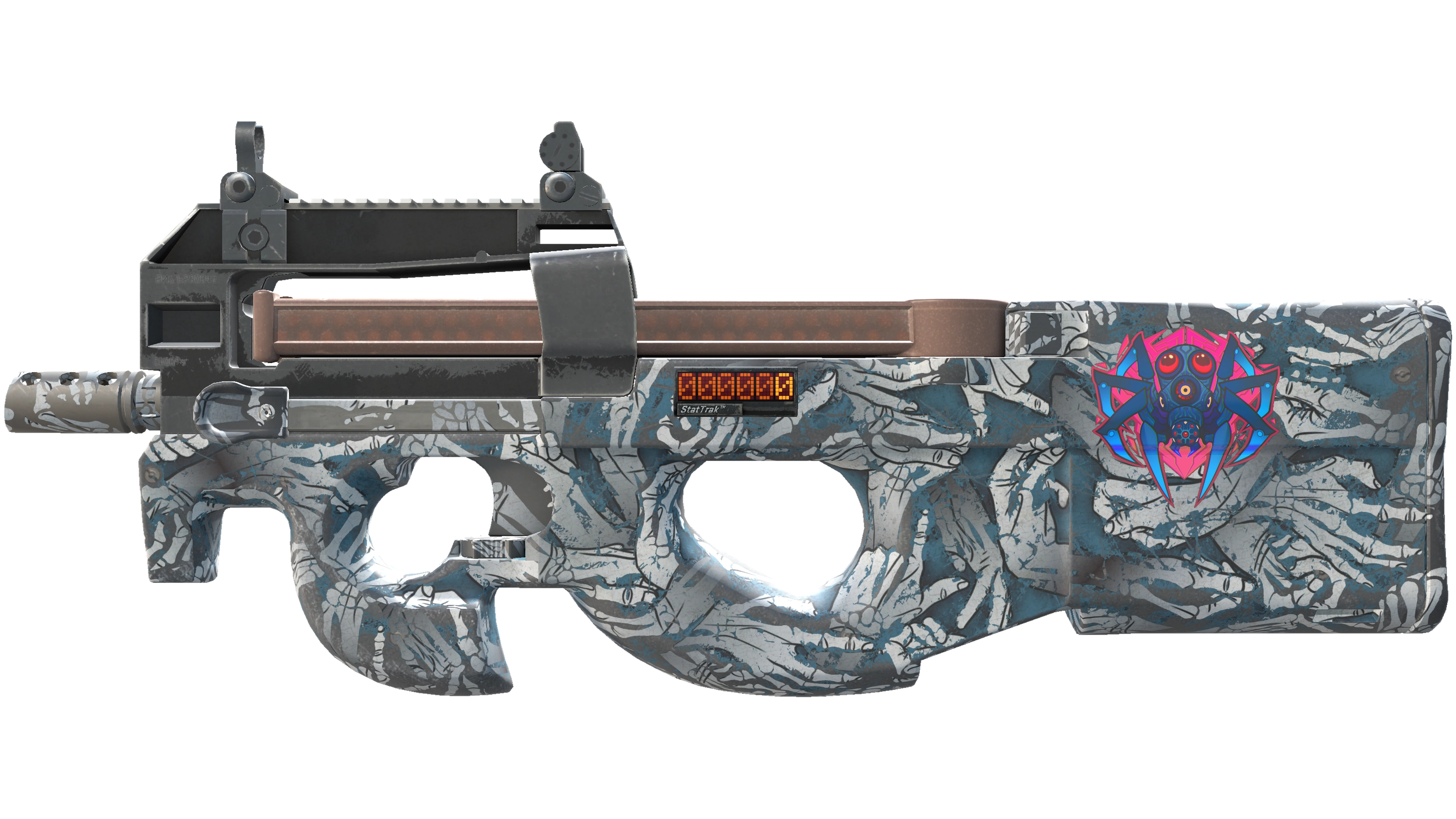 StatTrak™ P90 | Death Grip (Battle-Scarred)