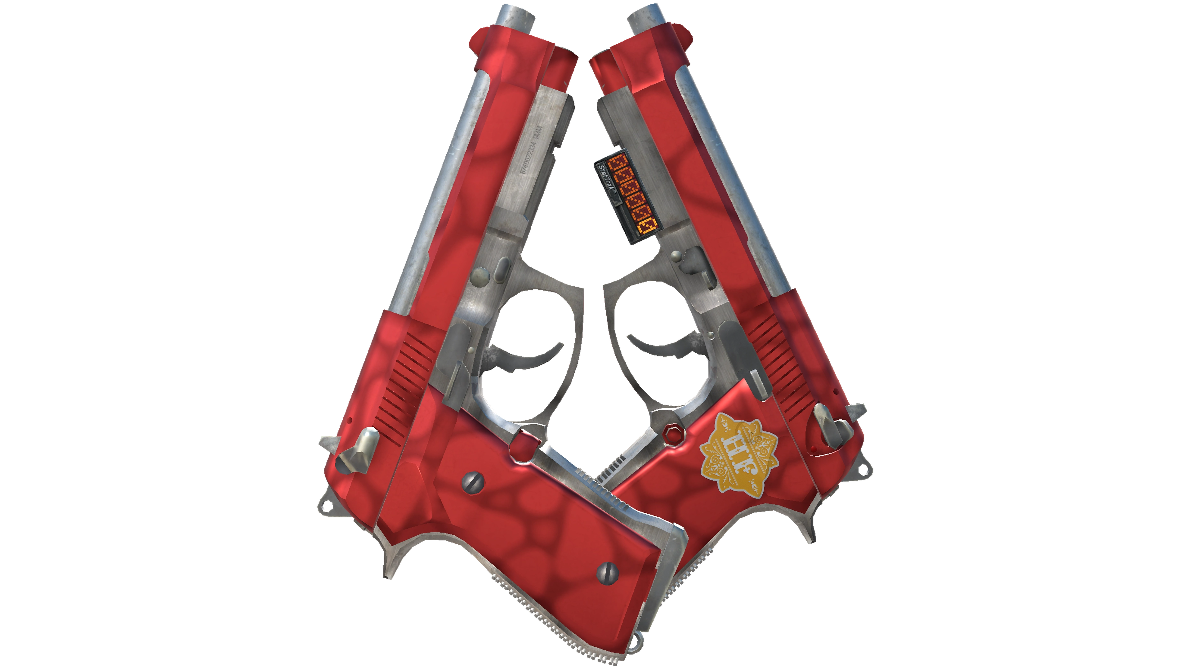 StatTrak™ Dual Berettas | Hemoglobin (Factory New)