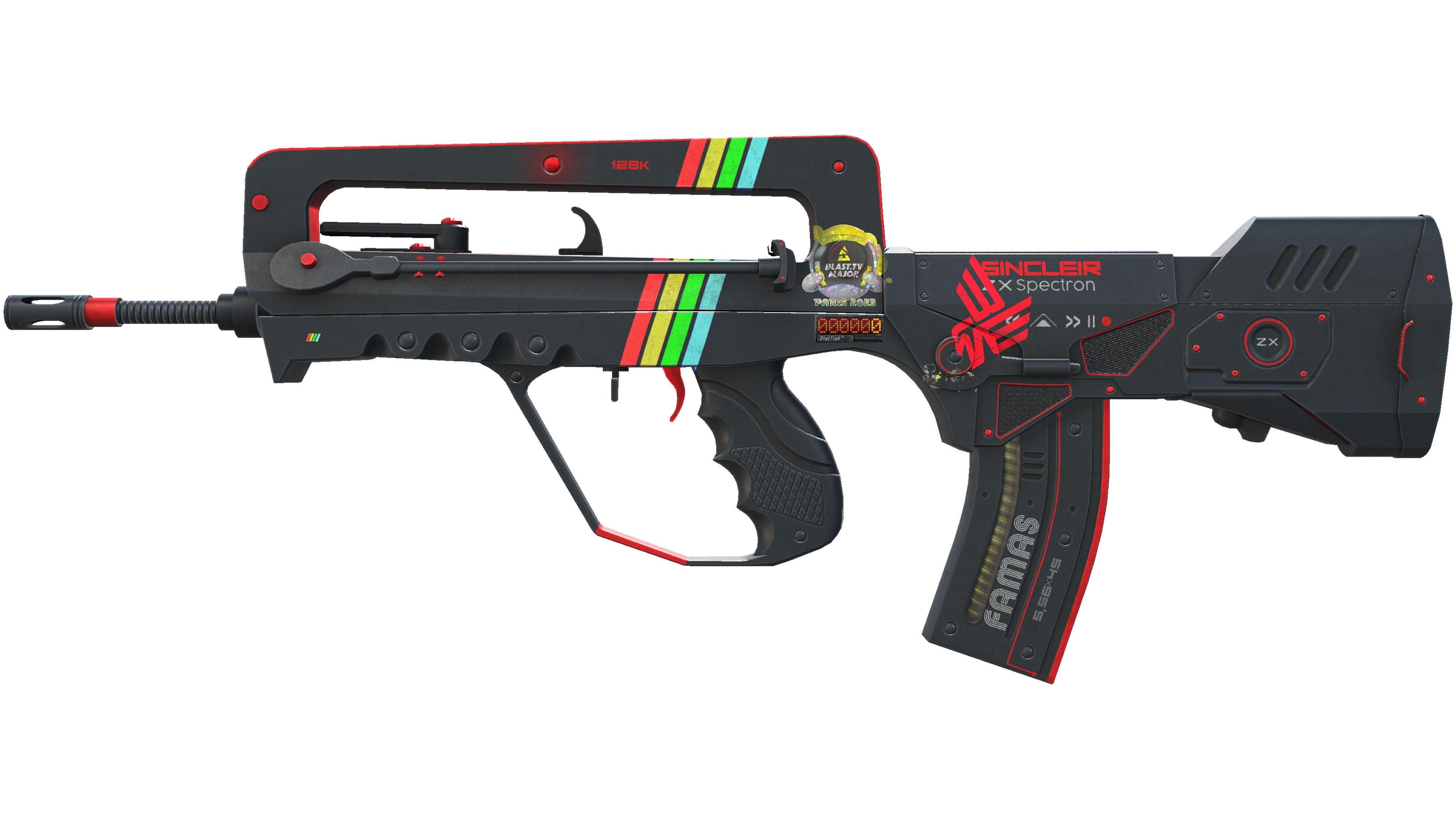 StatTrak™ FAMAS | ZX Spectron (Battle-Scarred)