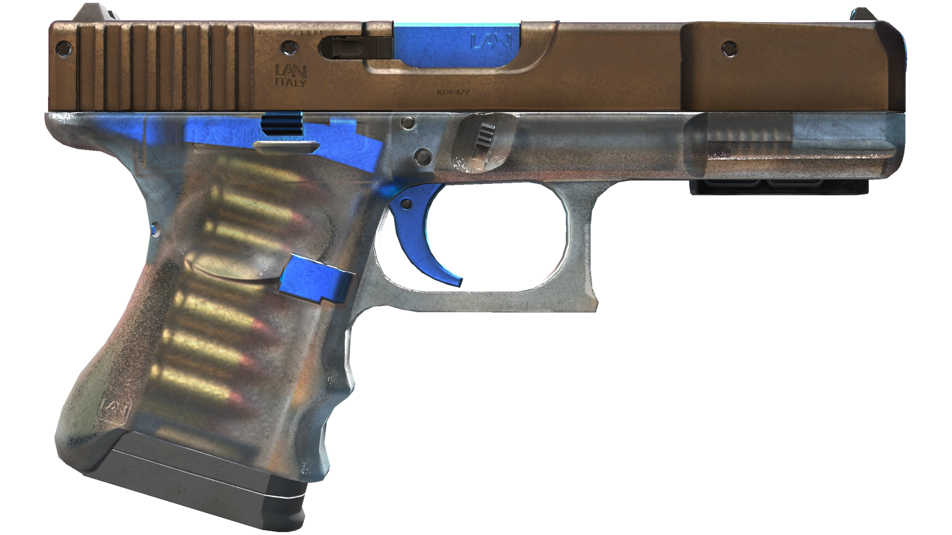 Миниатюра StatTrak™ Glock-18 | Clear Polymer (Battle-Scarred)