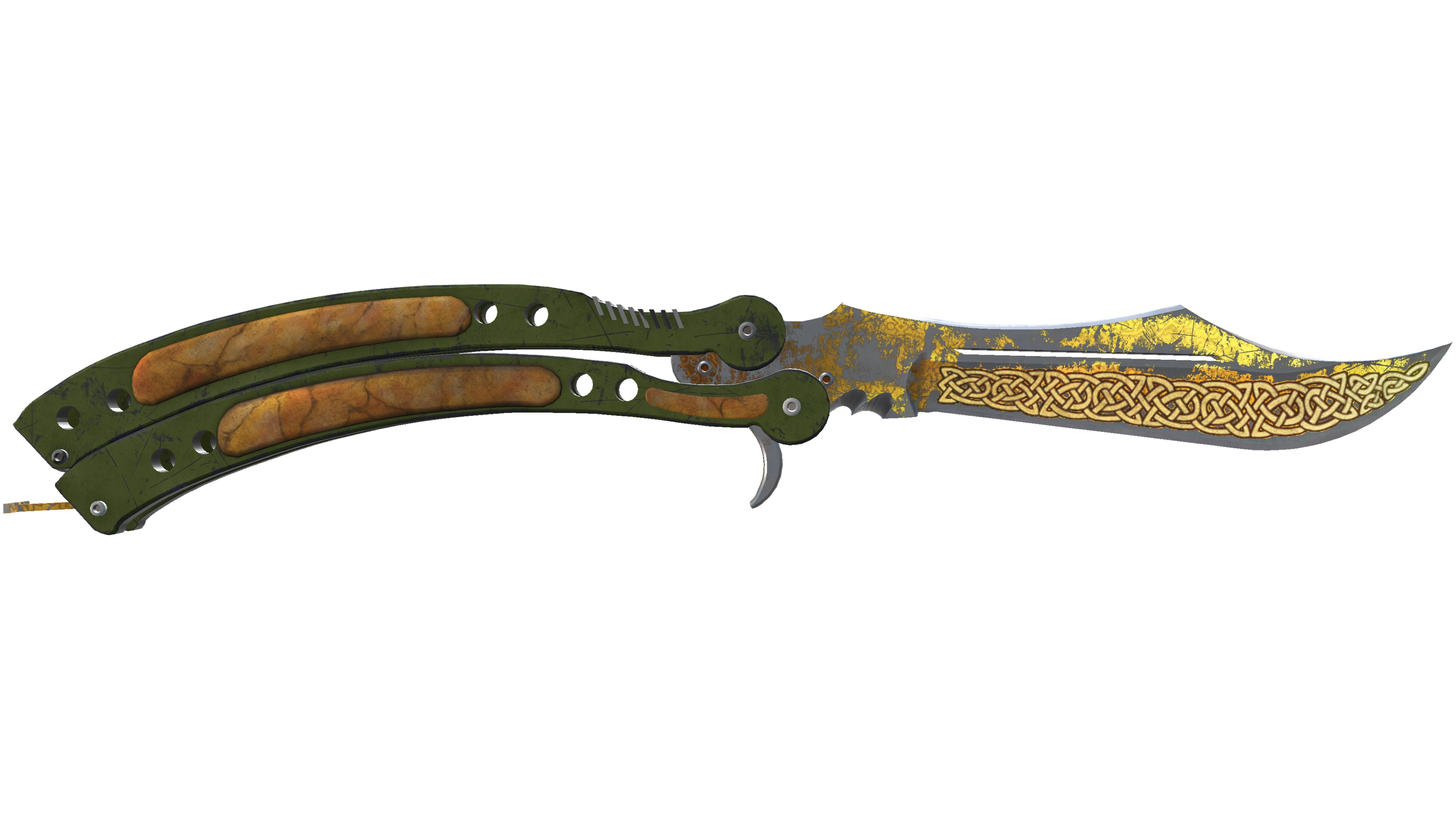 ★ StatTrak™ Butterfly Knife | Lore (Battle-Scarred)