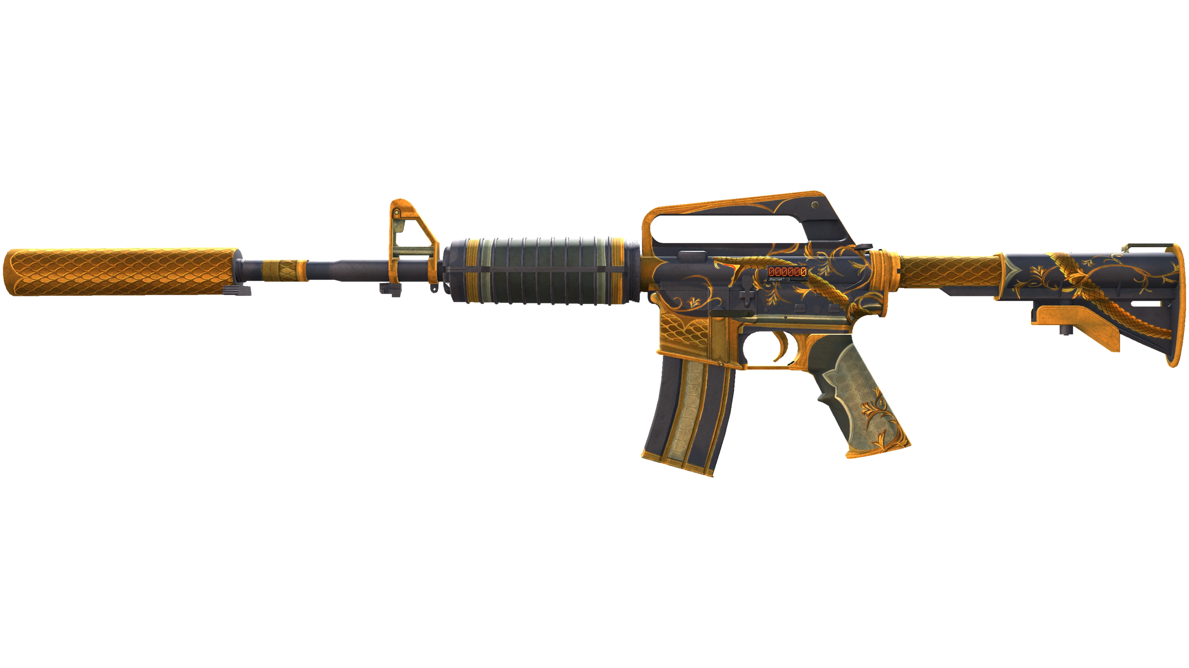 StatTrak™ M4A1-S | Golden Coil (Well-Worn)