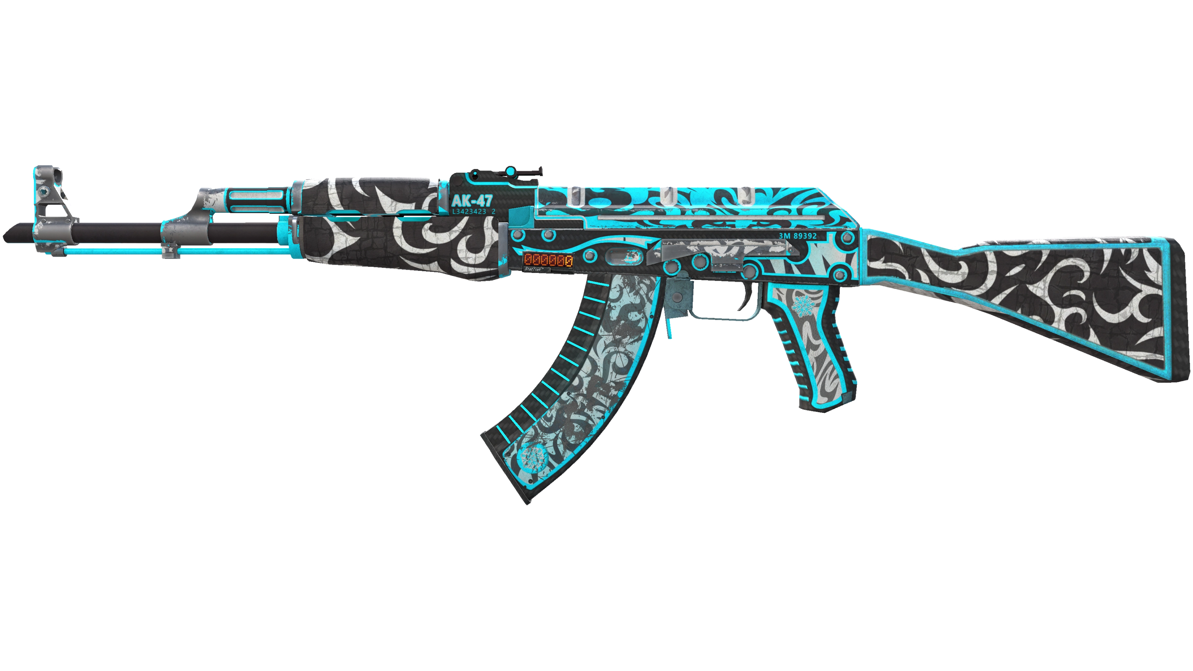 StatTrak™ AK-47 | Frontside Misty (Well-Worn)