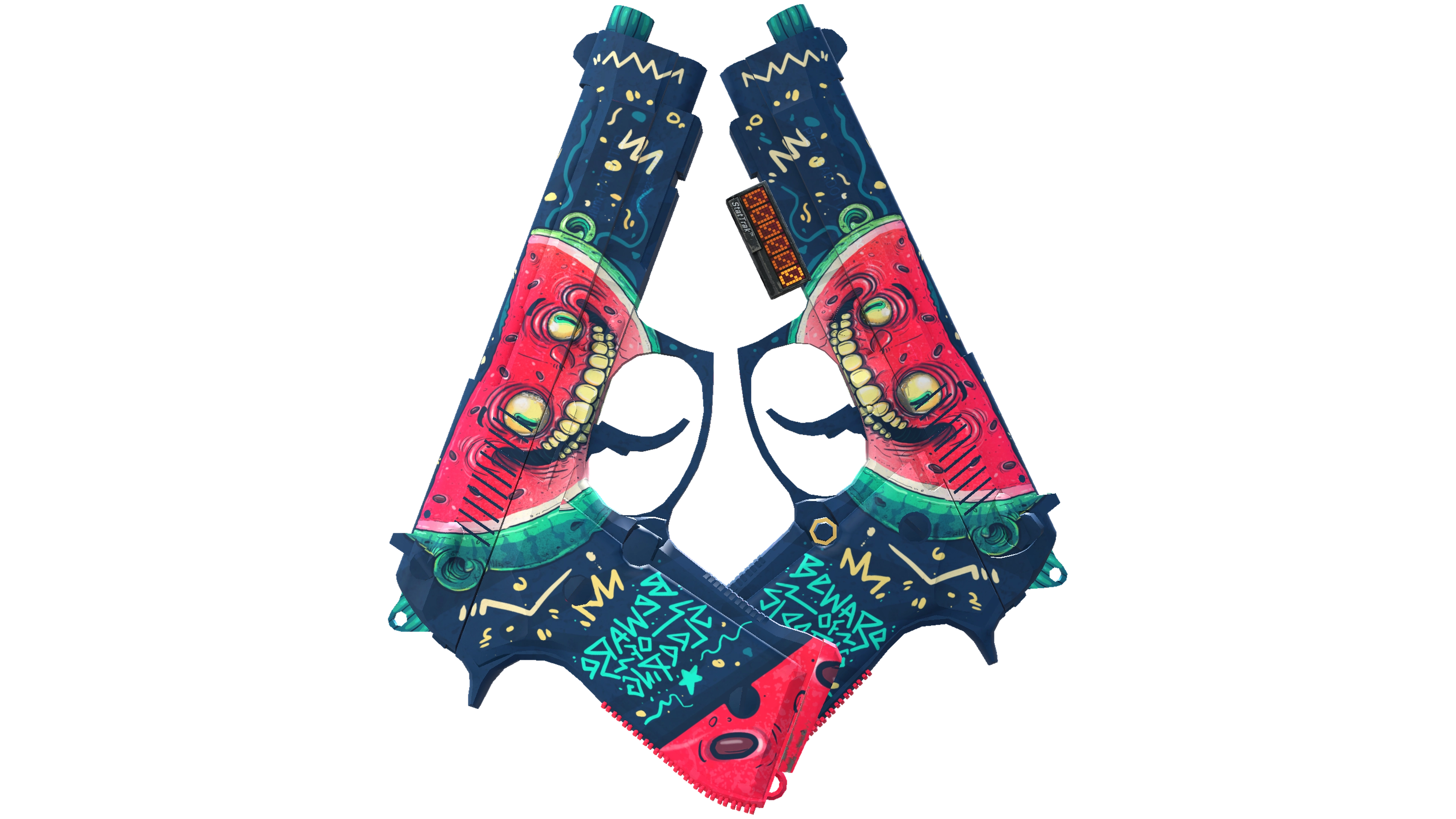 StatTrak™ Dual Berettas | Melondrama (Factory New) thumbnail