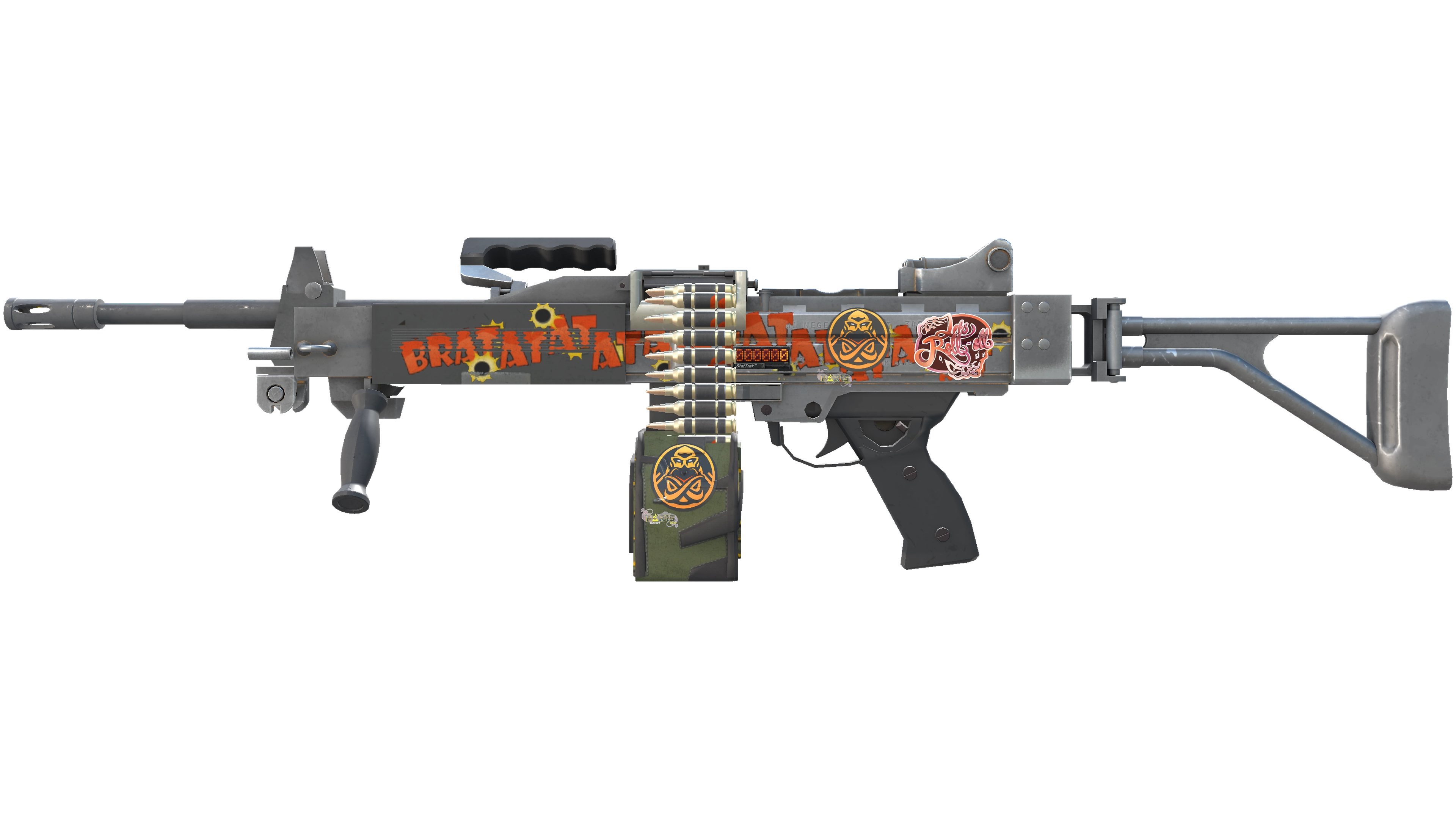 StatTrak™ Negev | Bratatat (Well-Worn)