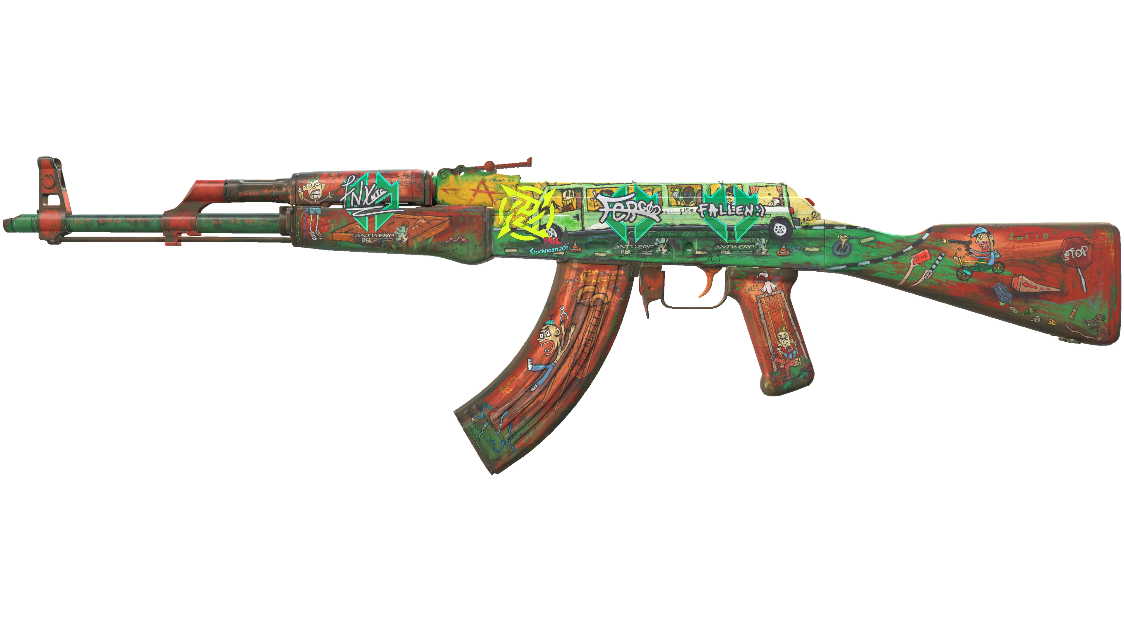 صورة مصغرة لـ AK-47 | The Outsiders (Well-Worn)