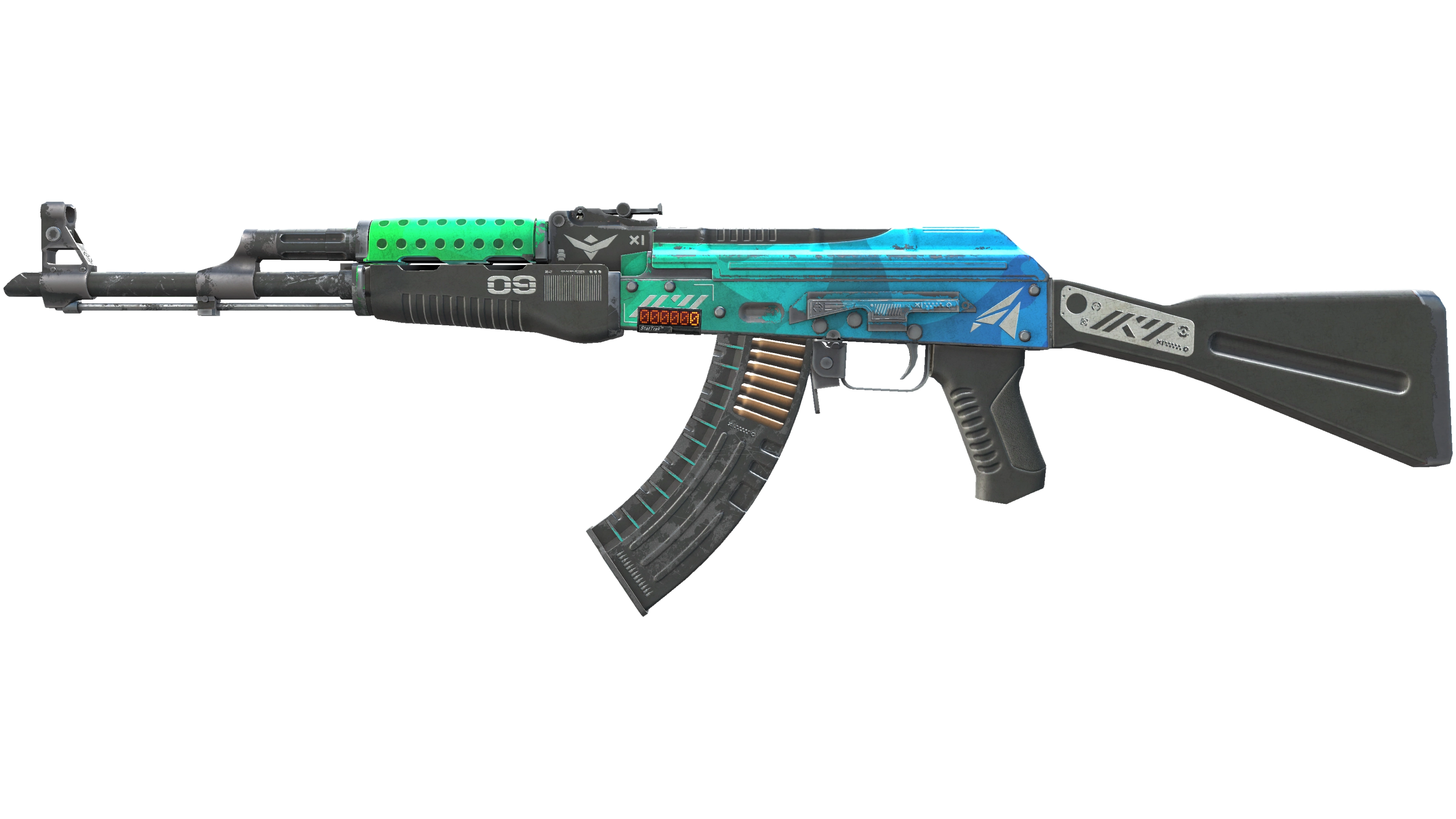 StatTrak™ AK-47 | Ice Coaled (Battle-Scarred)