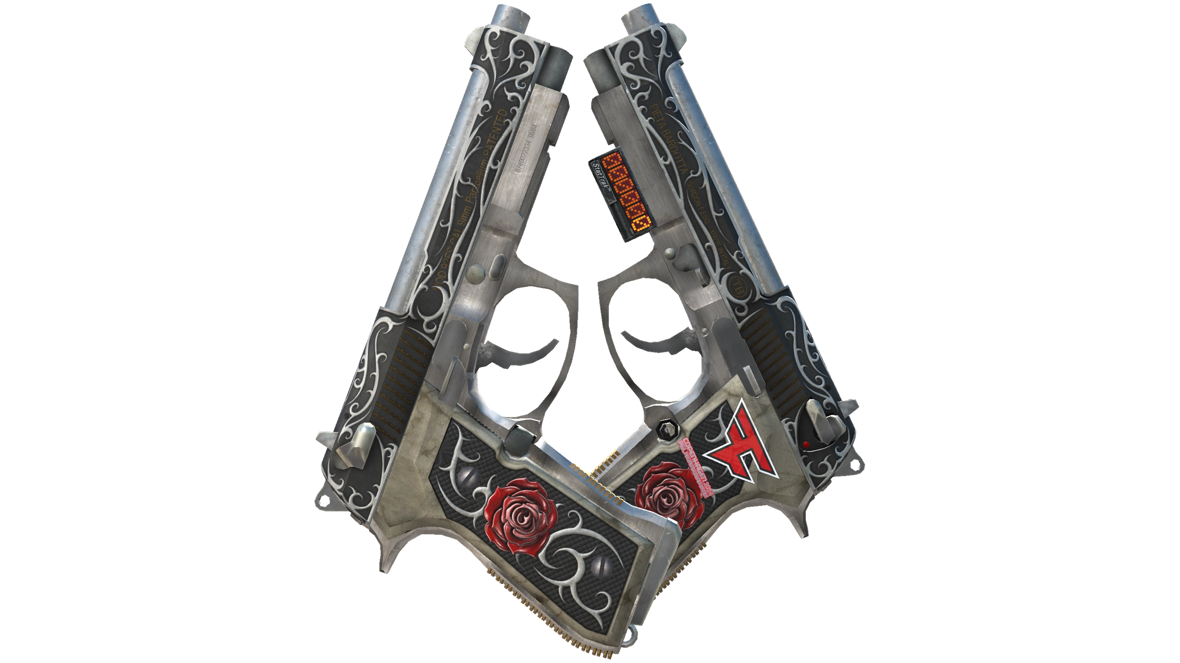StatTrak™ Dual Berettas | Balance (Well-Worn)