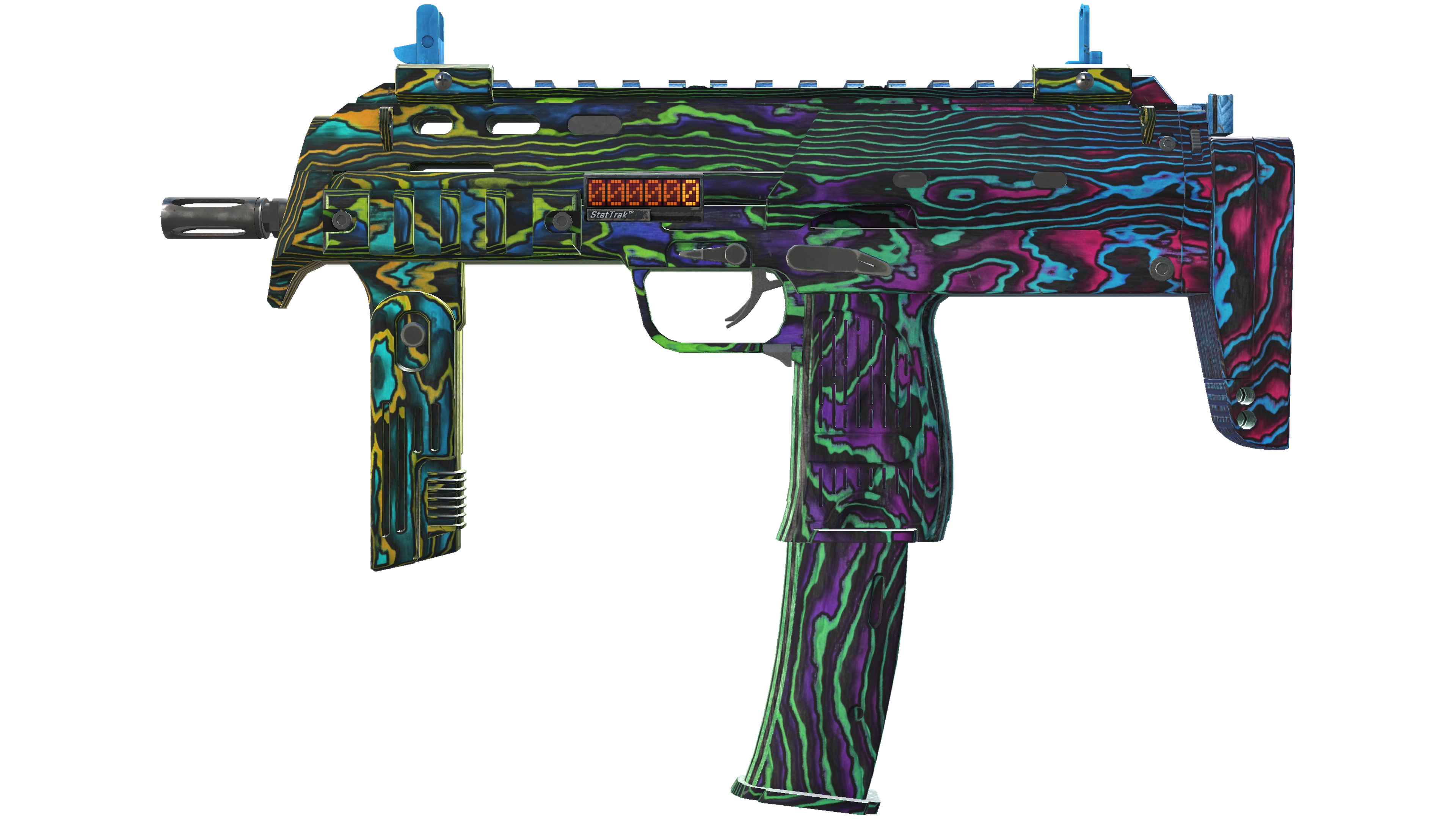 StatTrak™ MP7 | Neon Ply (Minimal Wear) thumbnail