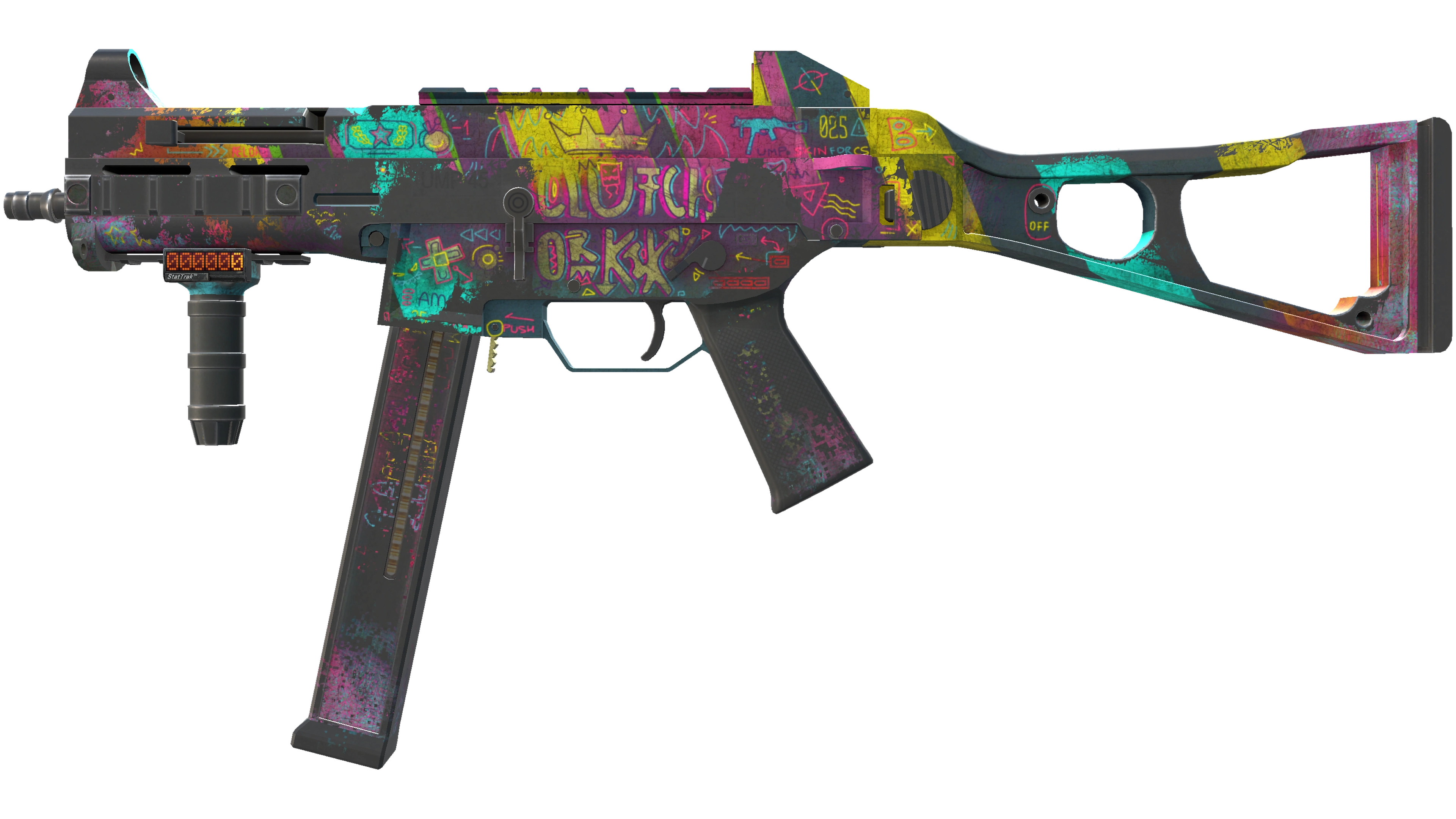 StatTrak™ UMP-45 | Wild Child (Battle-Scarred)