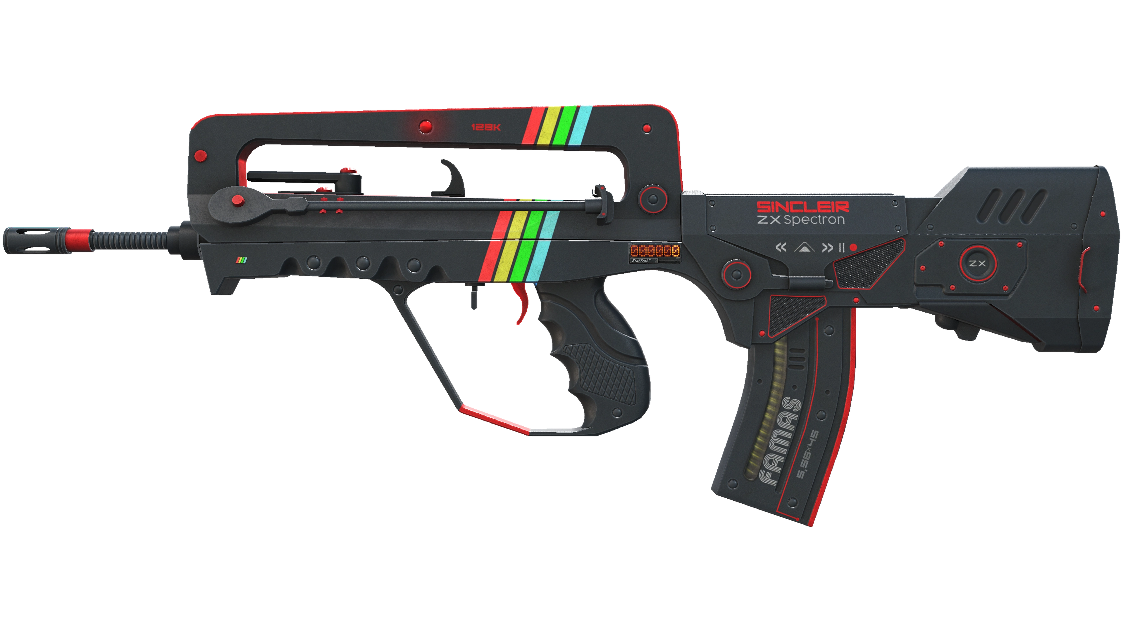 StatTrak™ FAMAS | ZX Spectron (Battle-Scarred)