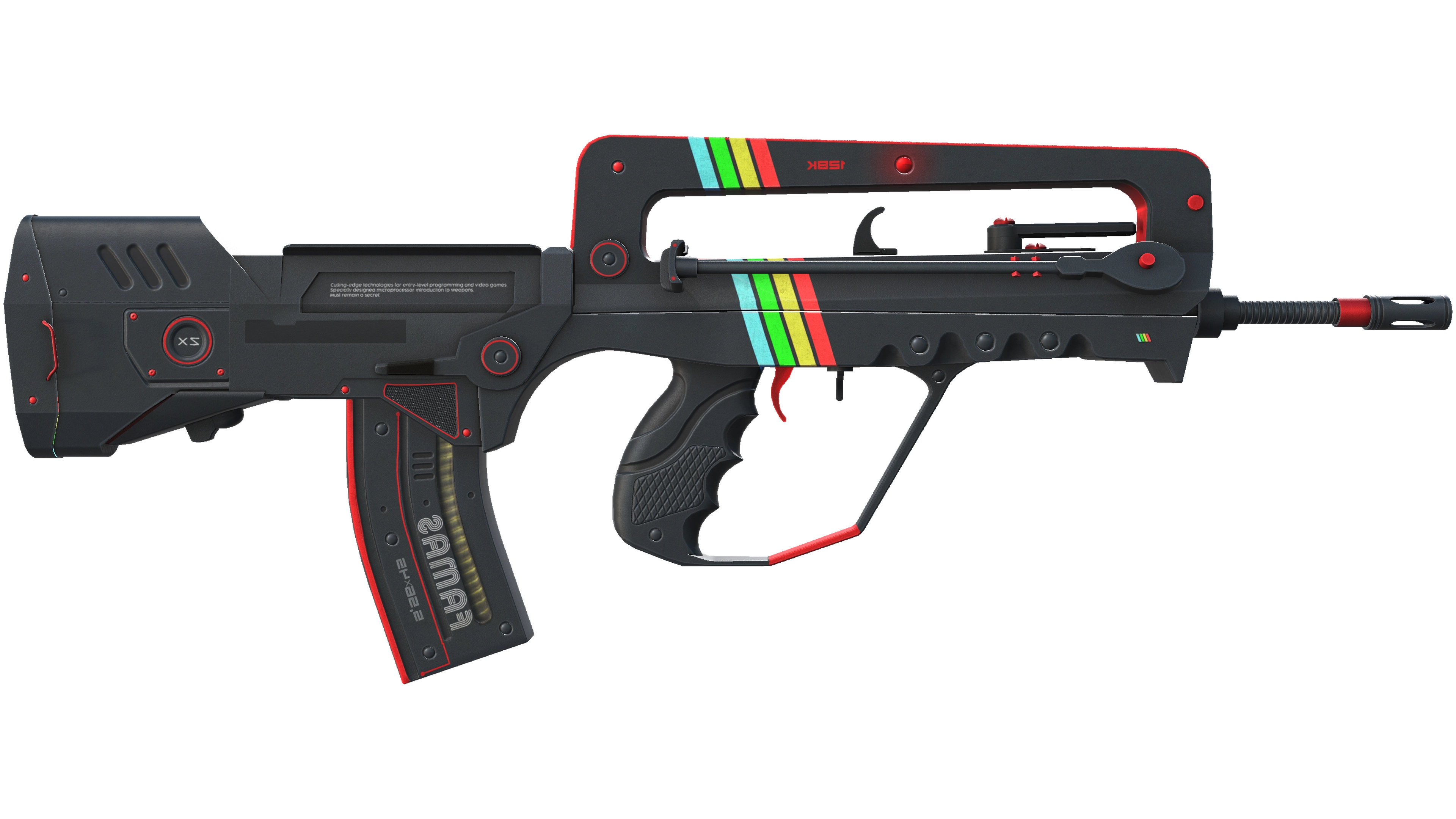 Миниатюра StatTrak™ FAMAS | ZX Spectron (Battle-Scarred)