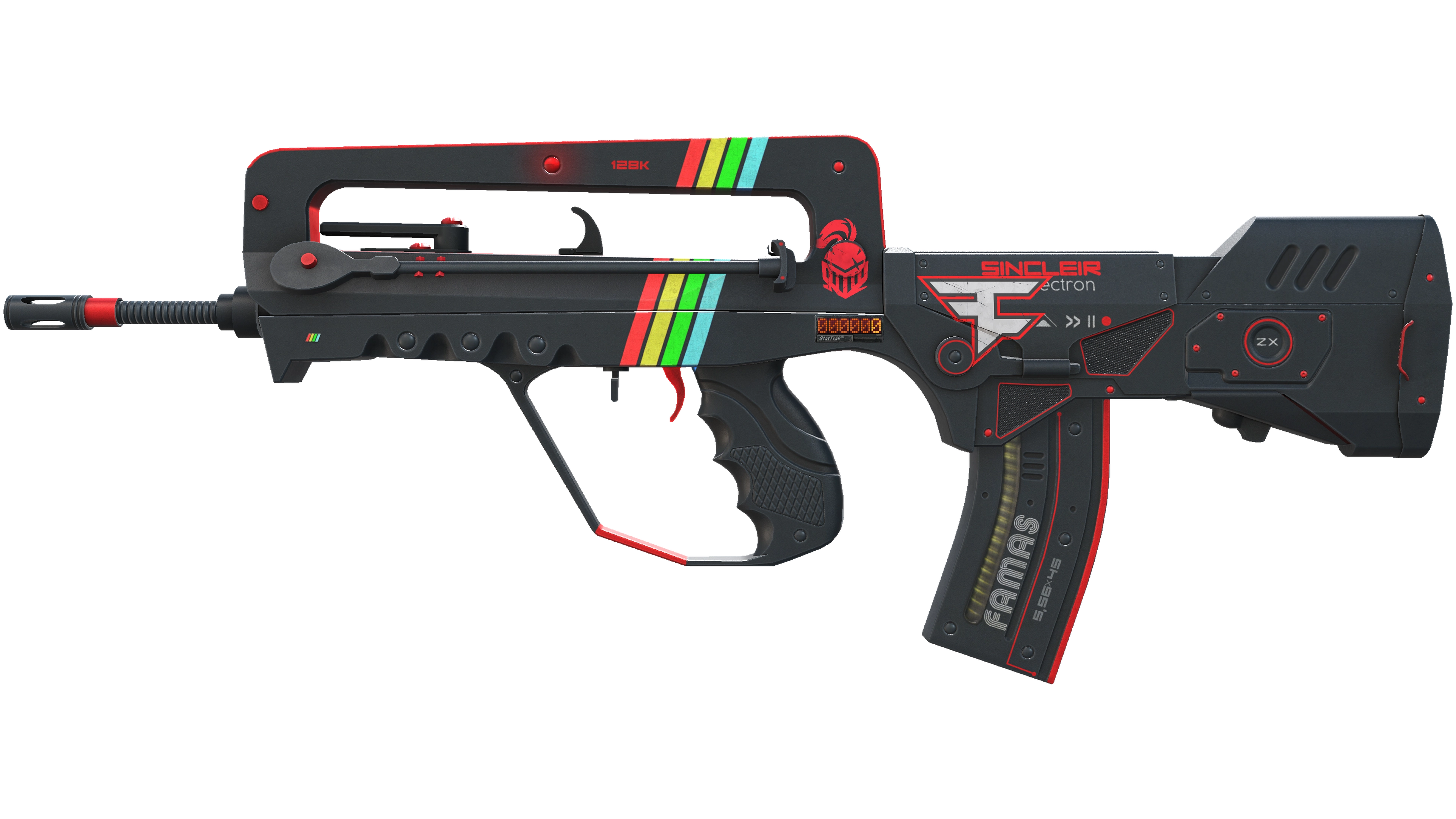 StatTrak™ FAMAS | ZX Spectron (Battle-Scarred)